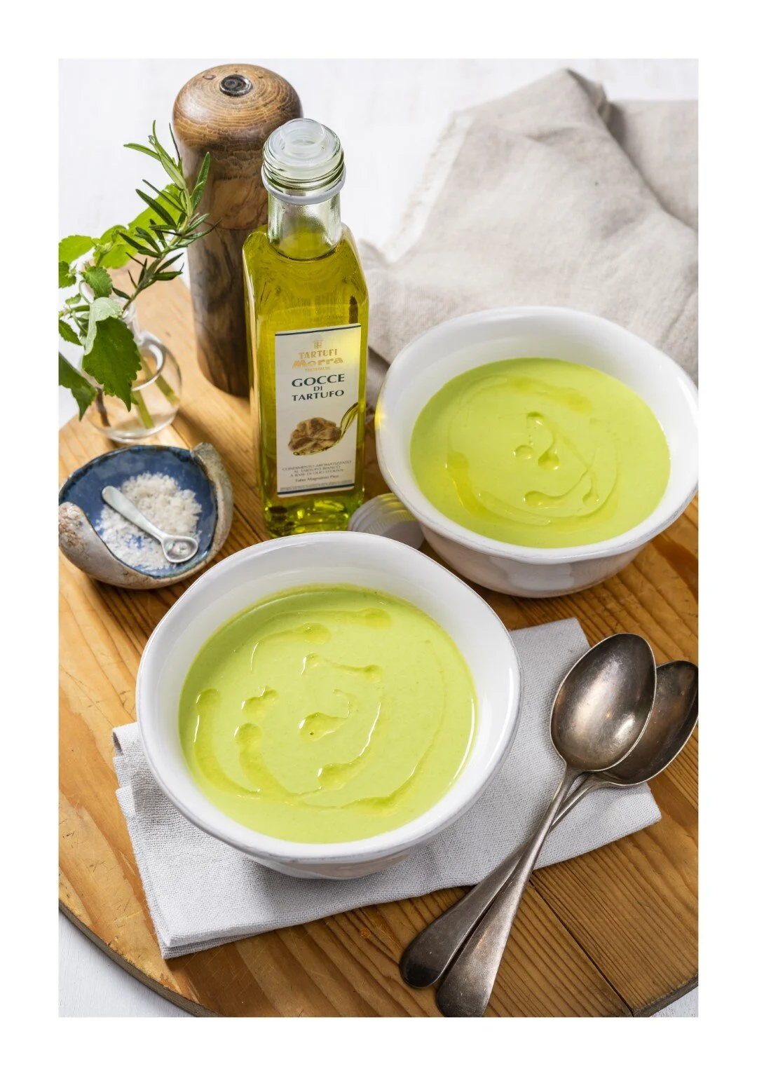 Truffle and Green Pea Soup — SIMON GAULT