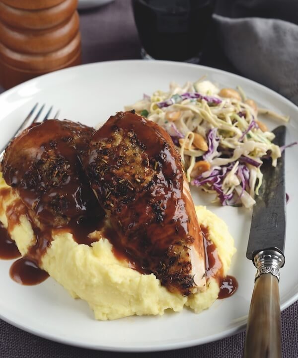 Roast Chicken, Mash and Slaw