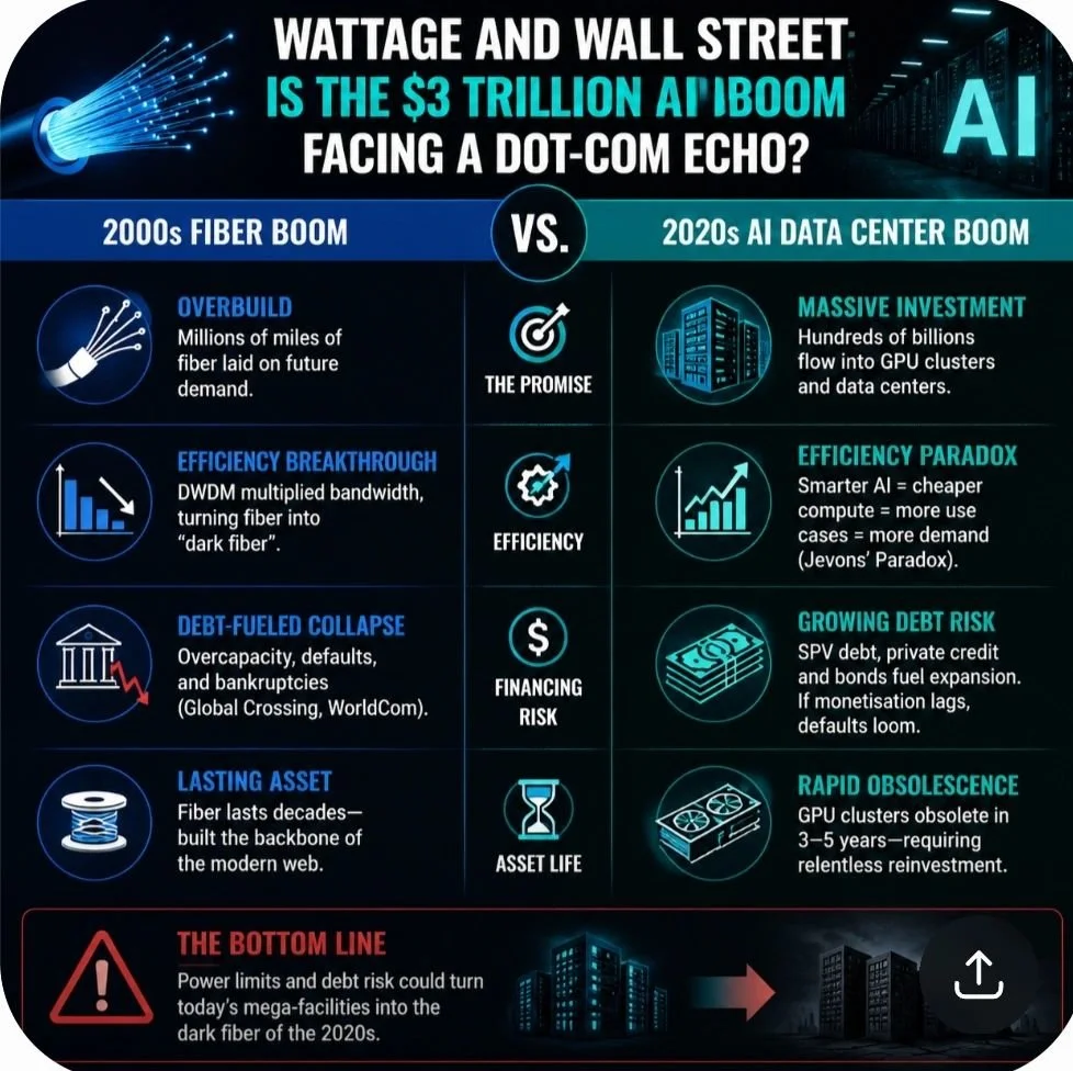 Is the $3 Trillion AI Data Center Boom Facing a Fiber Echo?