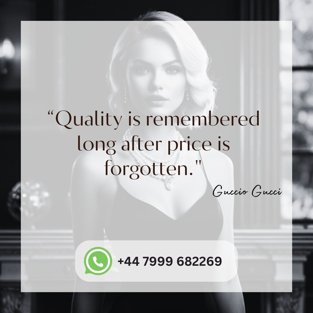 🌟 Embrace the Essence of Timeless Elegance 🌟

In a world often dazzled by trends and fleeting fads, let's take a moment to celebrate the enduring power of quality. &quot;Quality is remembered long after price is forgotten&quot; &ndash; a timeless r