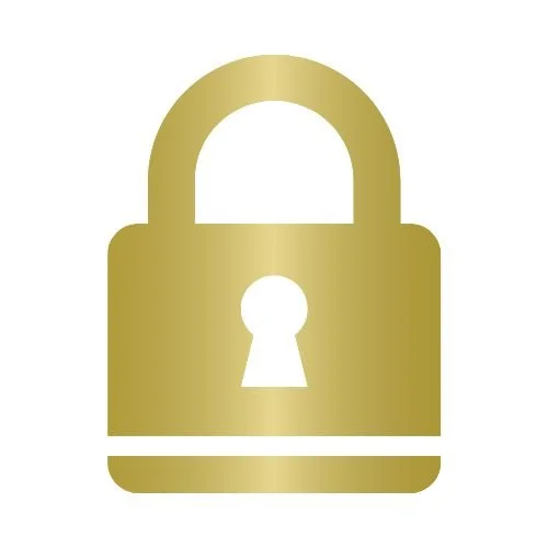 Gold padlock icon