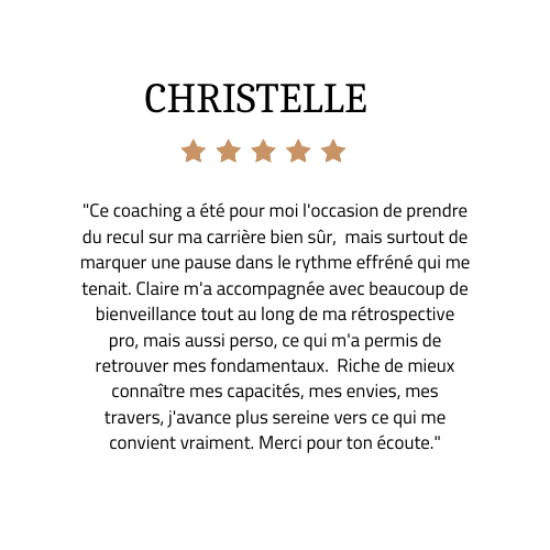 AVIS CHRISTELLE - CLAIRE LAPEYRONIE ECOEME COACH BURN OUT.png