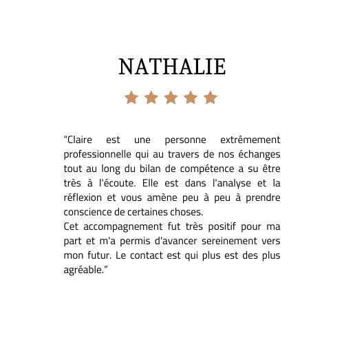 AVIS CLIENT - CLAIRE LAPEYRONIE ECOEME COACH BURN OUT