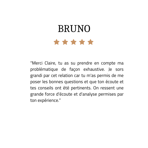 AVIS CLIENT - CLAIRE LAPEYRONIE ECOEME COACH BURN OUT