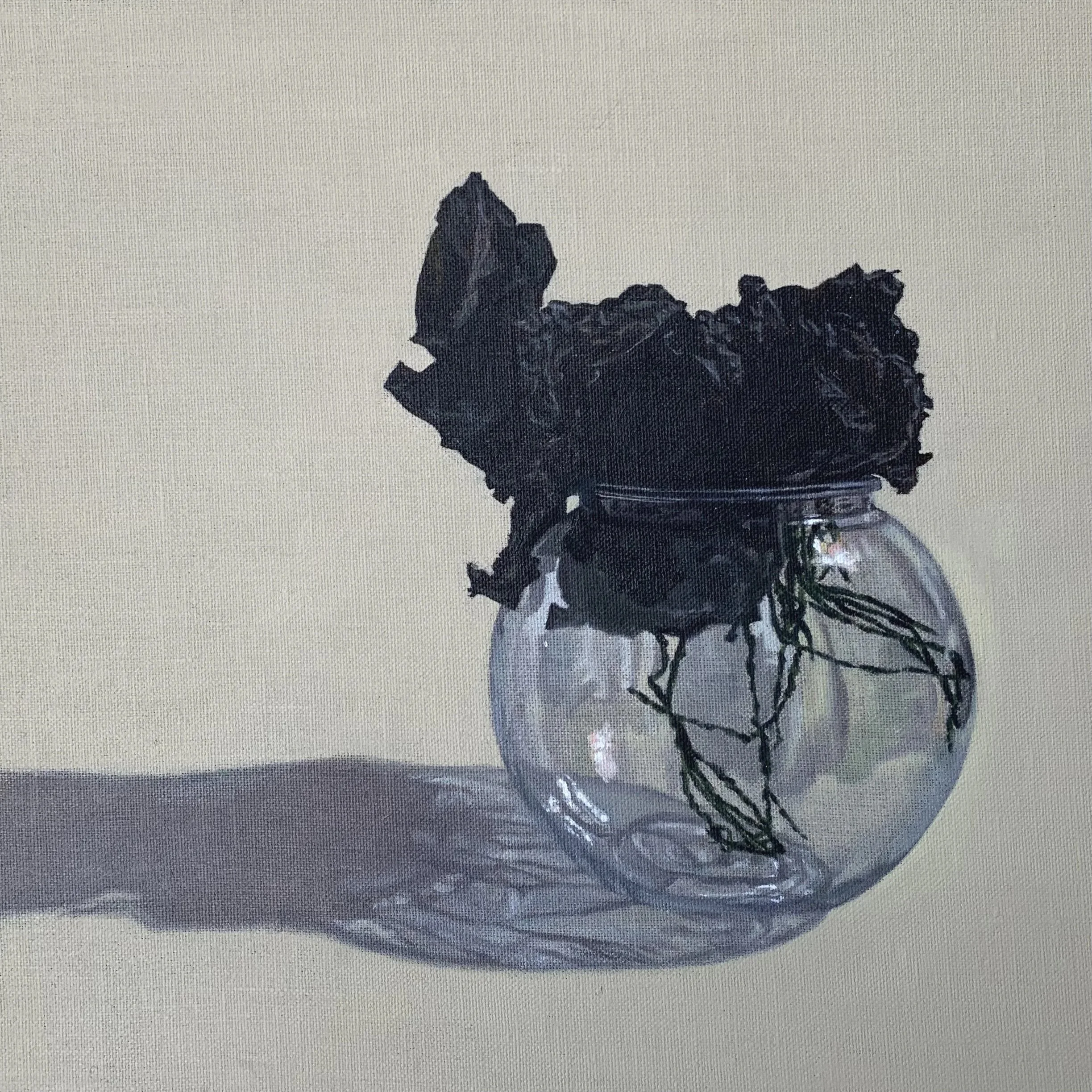 If we tend your scars will the wilderness return, oil on linen board, 30 x 30cm, 2023 (SOLD)