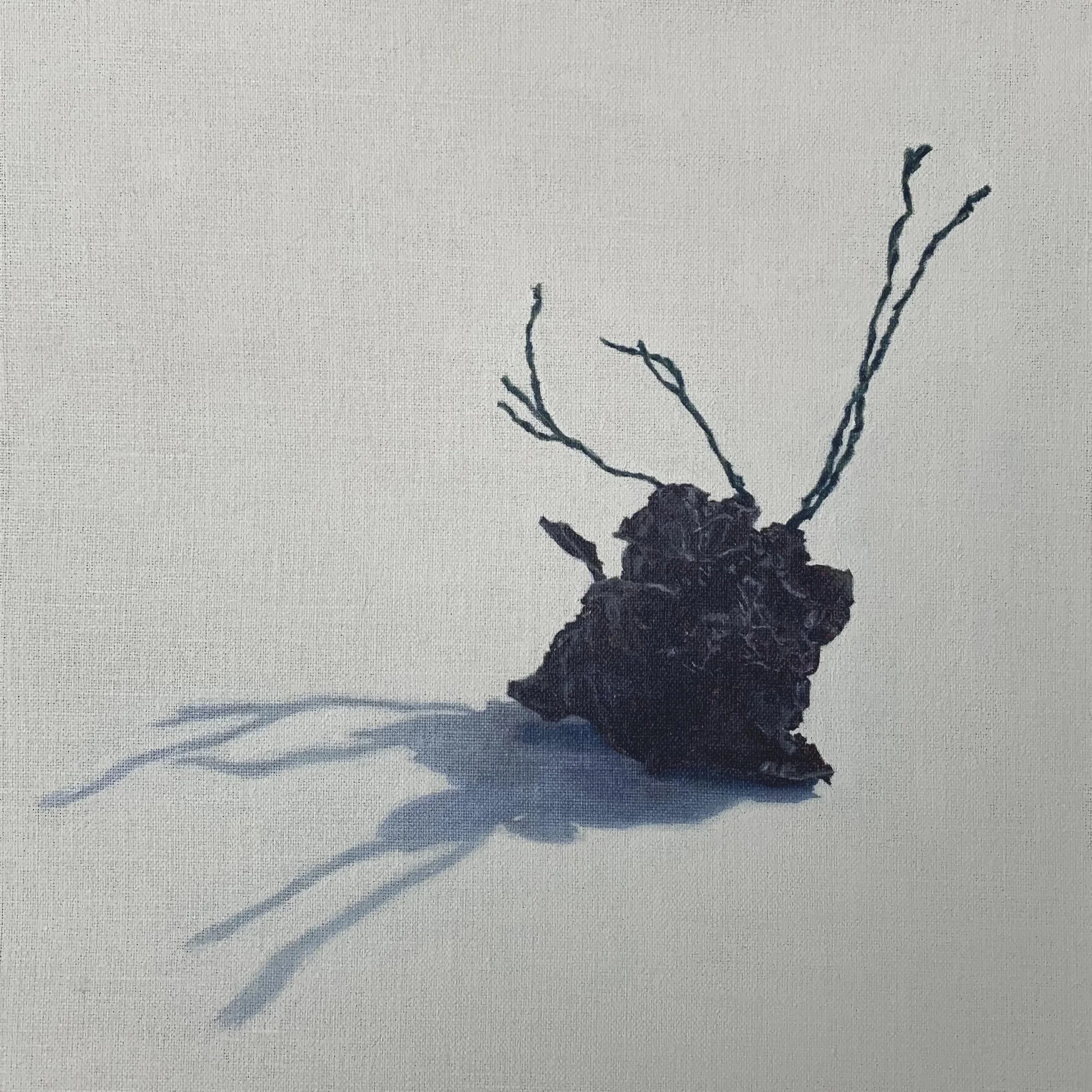 Your trauma is visible and I bear witness, oil on linen board, 30 x 30cm, 2023