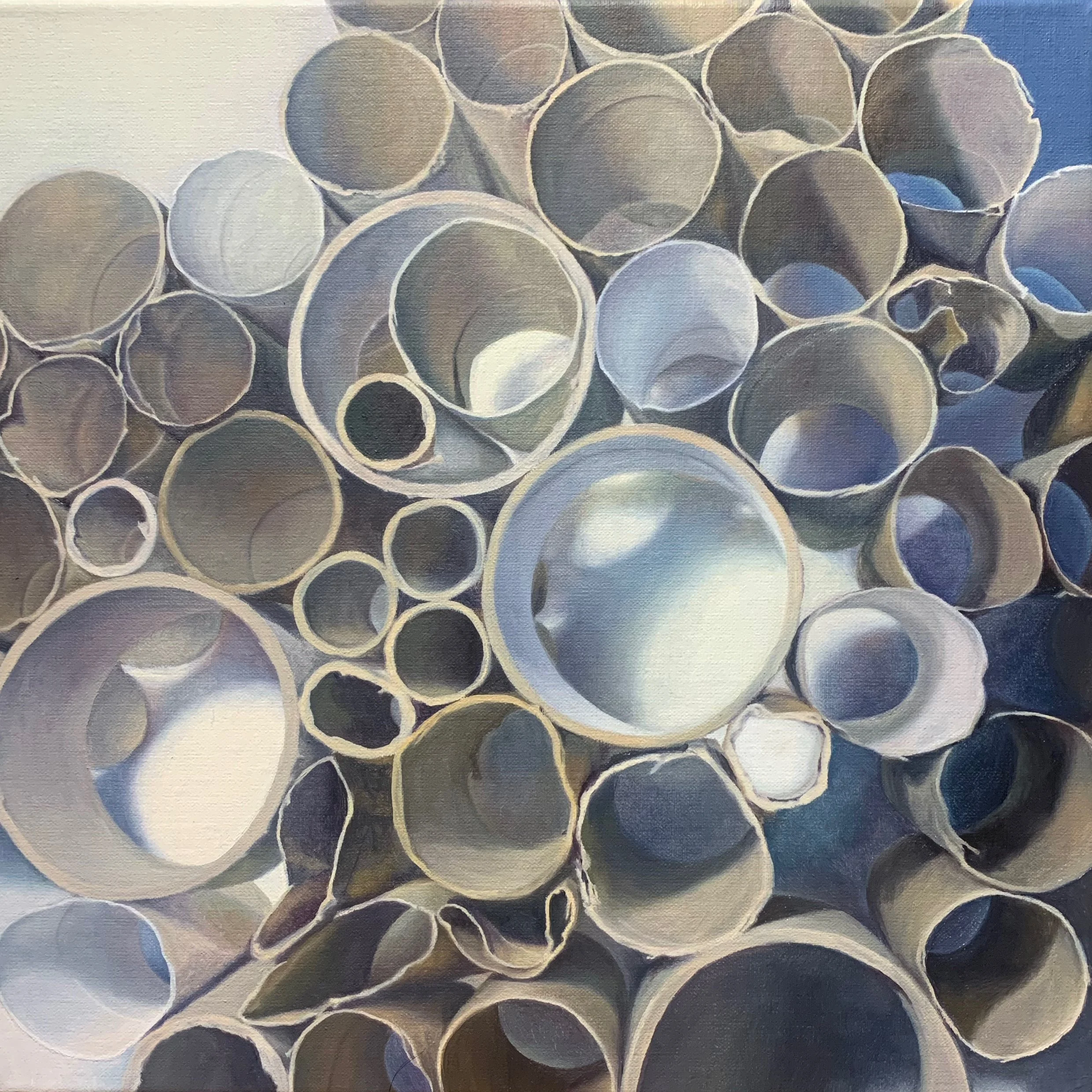 The nest, oil on linen, 30 x 30cm, 2024 (SOLD)