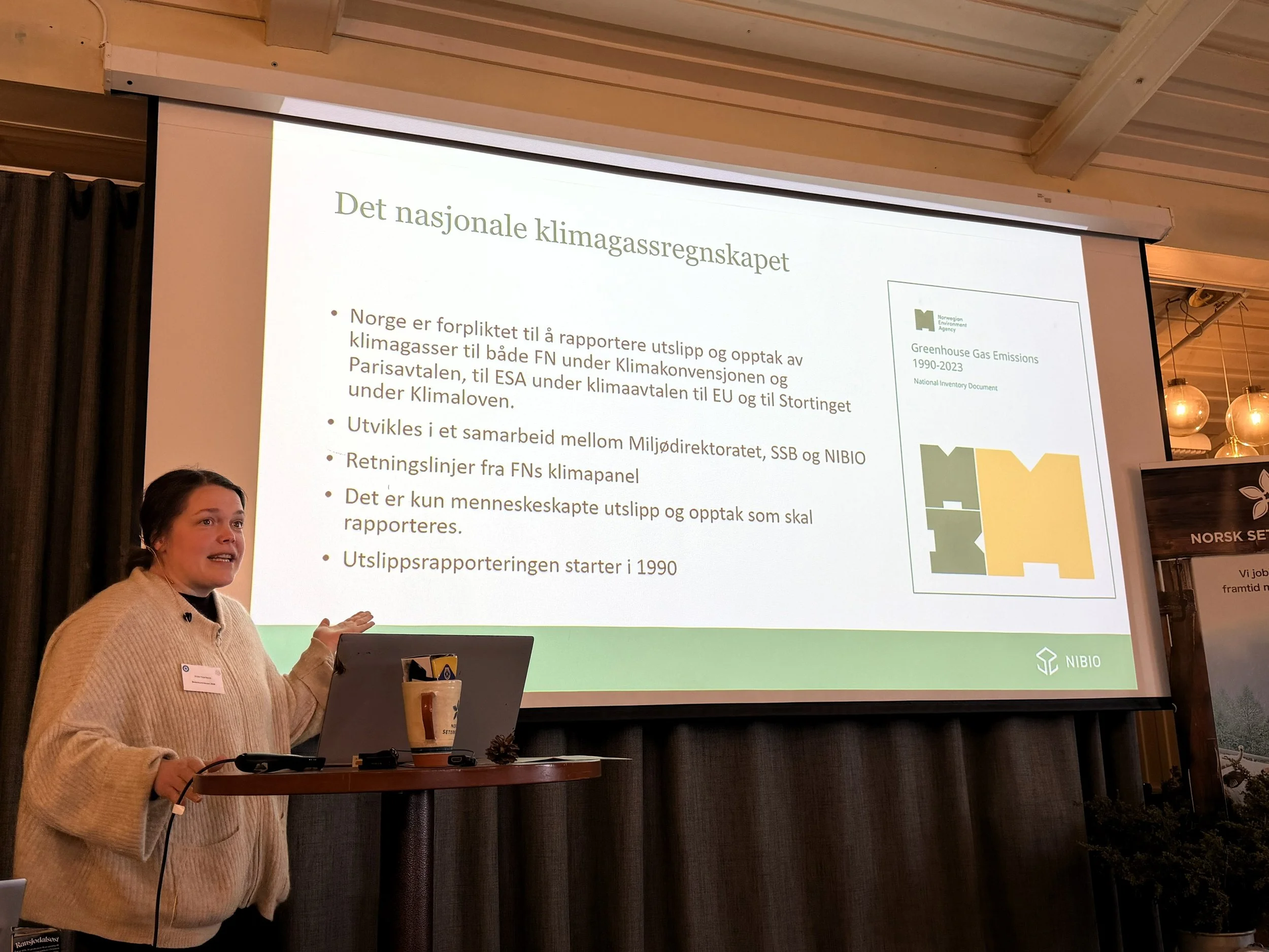  Vilde Haarsaker fra NIBIO informerte deltakerne om sammenhengene mellom beitebruk, husdyrhold og klimaregnskapet. 