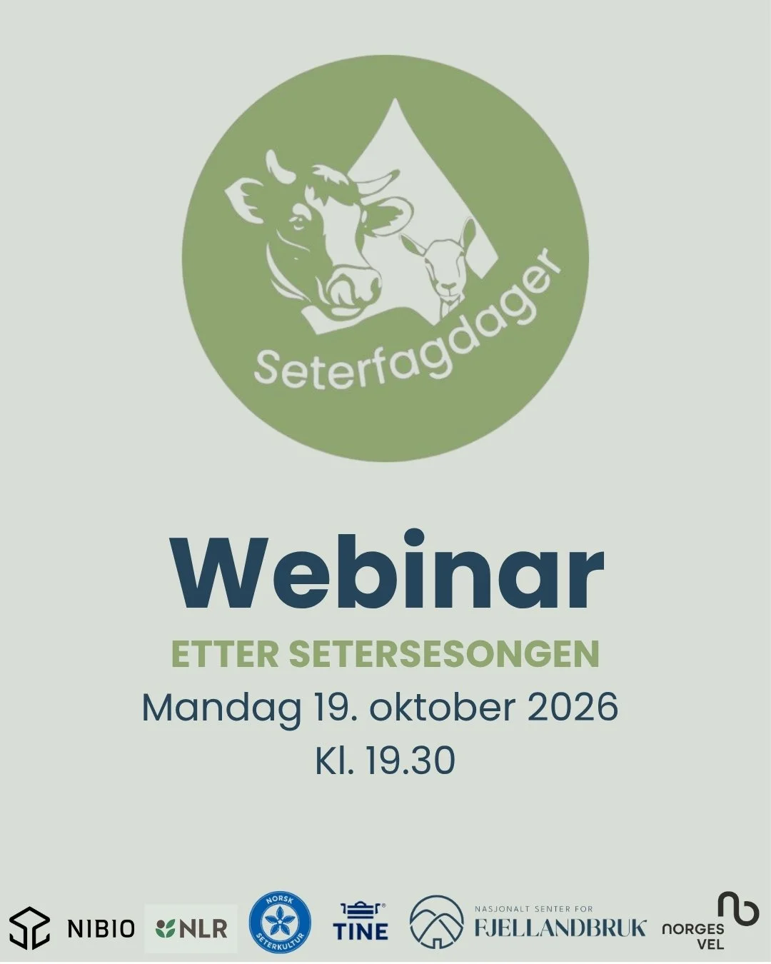 Webinar: Etter setersesongen