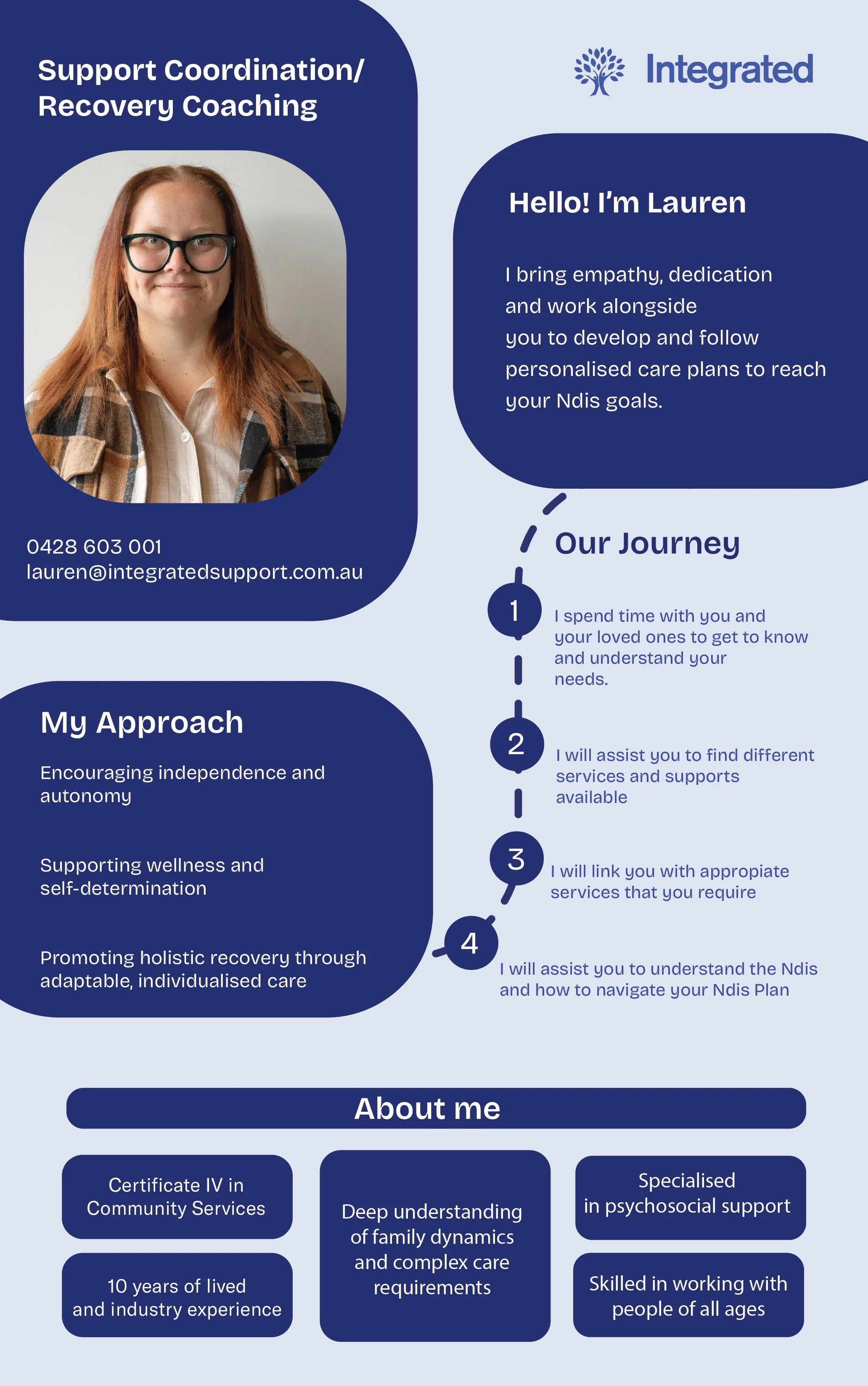 ✨ Meet Lauren – our Business Development Manager &amp; Support Coordinator at Integrated. ✨