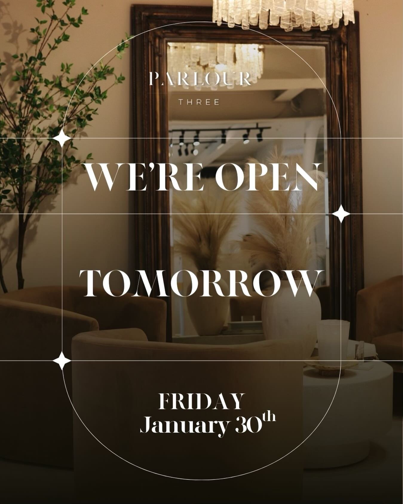 Power is restored and we&rsquo;ll be reopening tomorrow following the snow storm. ❄️🤍

We appreciate your patience and flexibility &mdash; our team looks forward to welcoming you back into the chair and taking care of you. Travel safely and we&rsquo