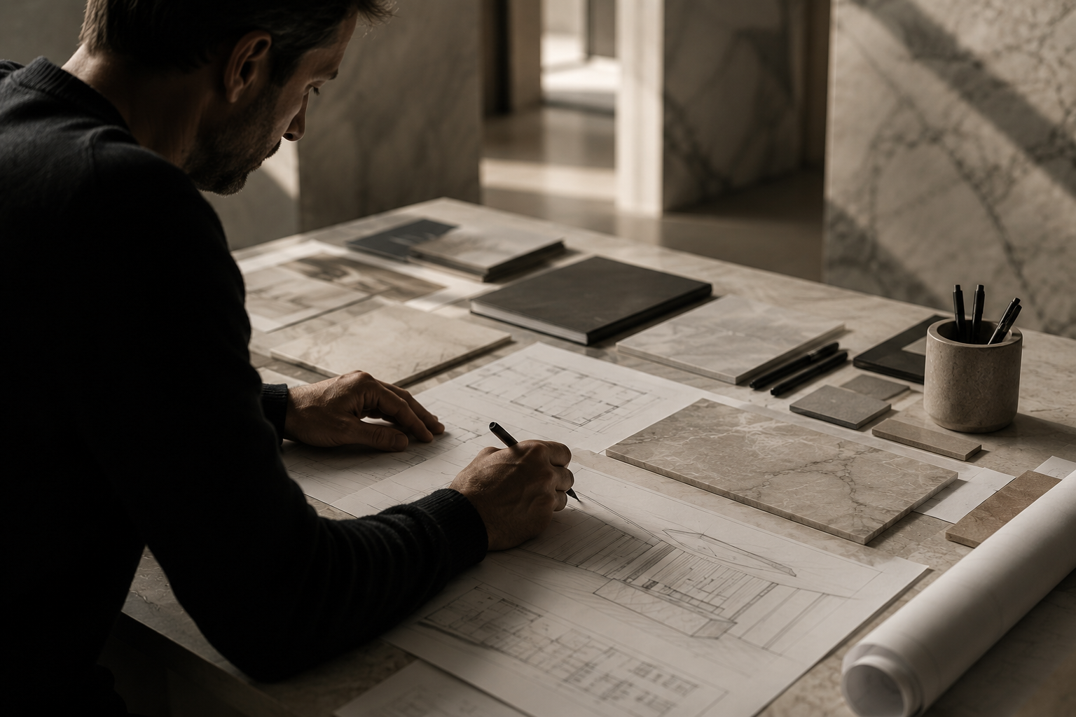 WHY ARCHITECTS SPECIFY WATERJET CUTTING FOR STONE AND PORCELAIN PROJECTS