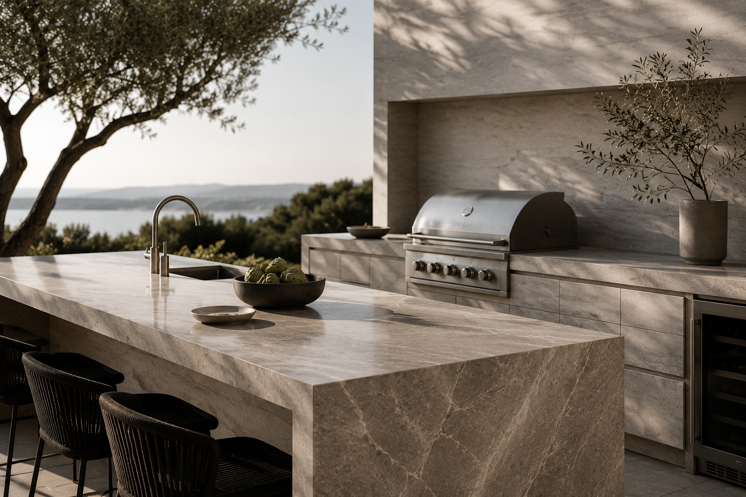 BEST MATERIALS FOR OUTDOOR KITCHENS: CHOOSING SURFACES BUILT TO LAST