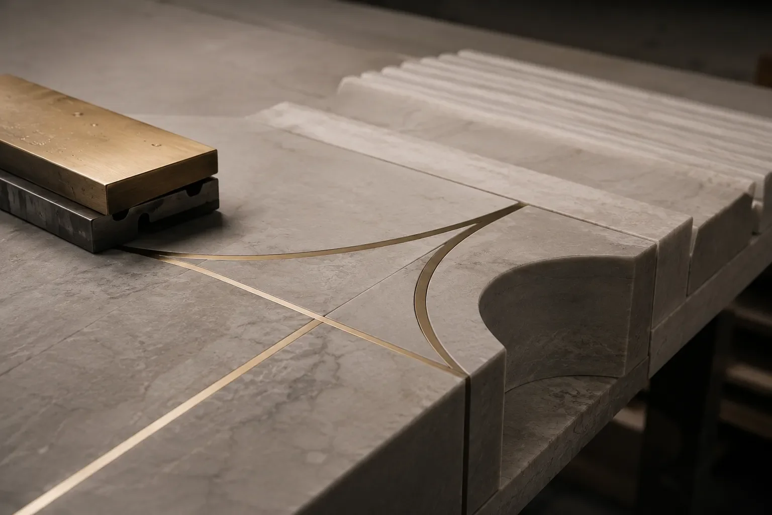 PRECISION INLAYS IN STONE, PORCELAIN AND TERRAZZO