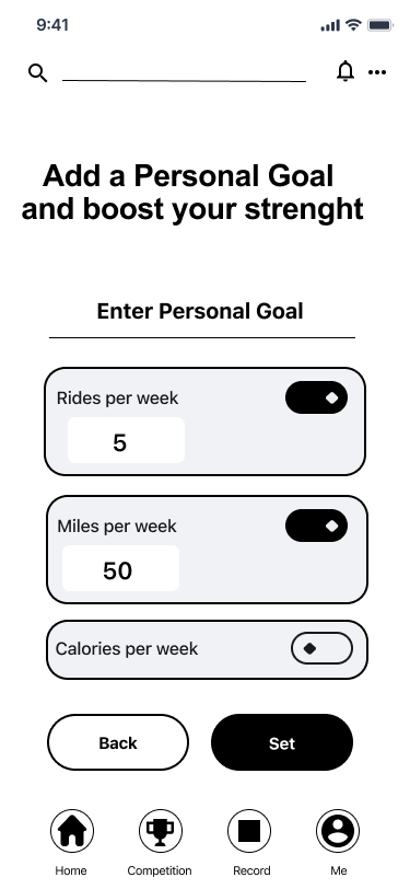 Mid Fidelity Wireframes