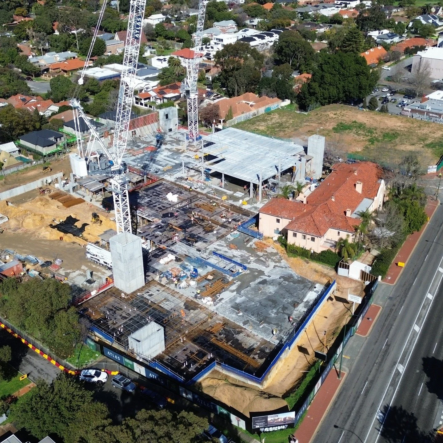 Major Progress at Nedlands Square! 

It&rsquo;s incredible to see how far the development has come &mdash; these drone shots capture the scale and momentum of construction led by Atlas Building (WA).

From the first sod turning ceremony just 5 months