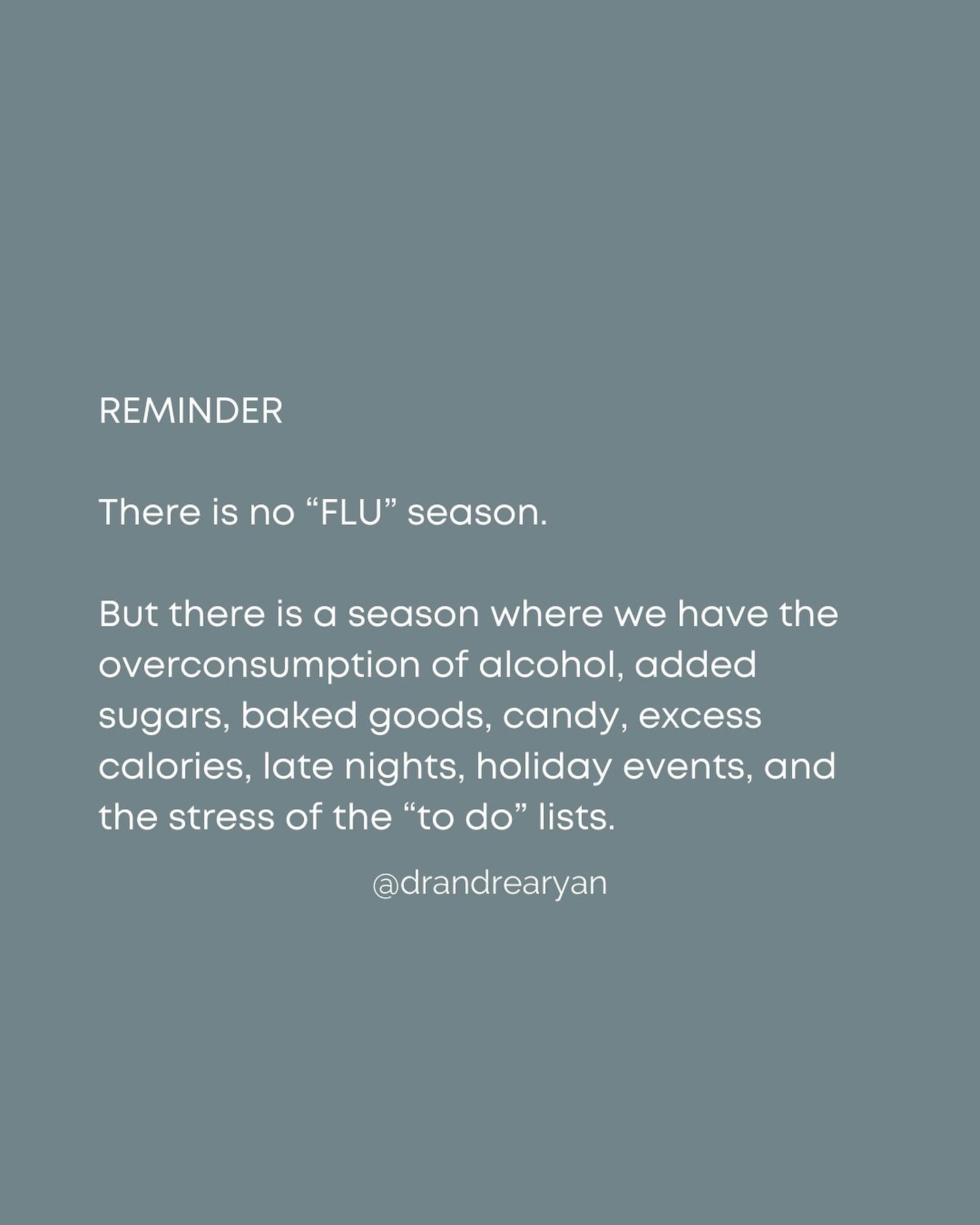 🤧 There is no &ldquo;flu season&rdquo;! 

Colds or flu can get the best of us. I was doing really well until yesterday when I started to get congested. 

But I don&rsquo;t blame anyone for getting me sick. 😂

I know I&rsquo;ve been burning the cand