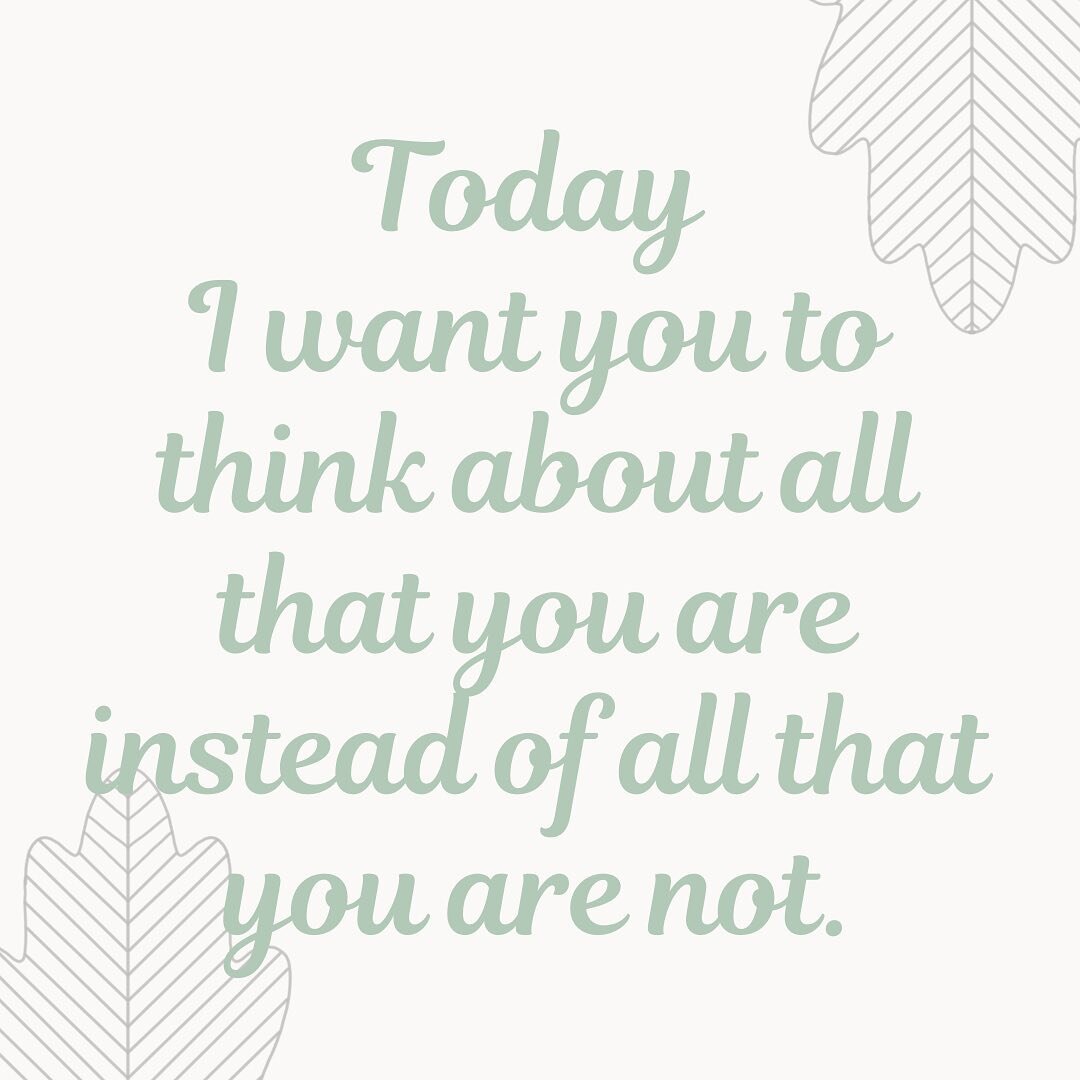 Your mid-week motivation is here!
&ldquo;Today I want you to think about all that you are instead of all that you are not.&rdquo; 💭 

Open today until 3PM! 

#midweekmotivation #cafe #yoga #positiveaffirmations #hamptonnb #discovernb