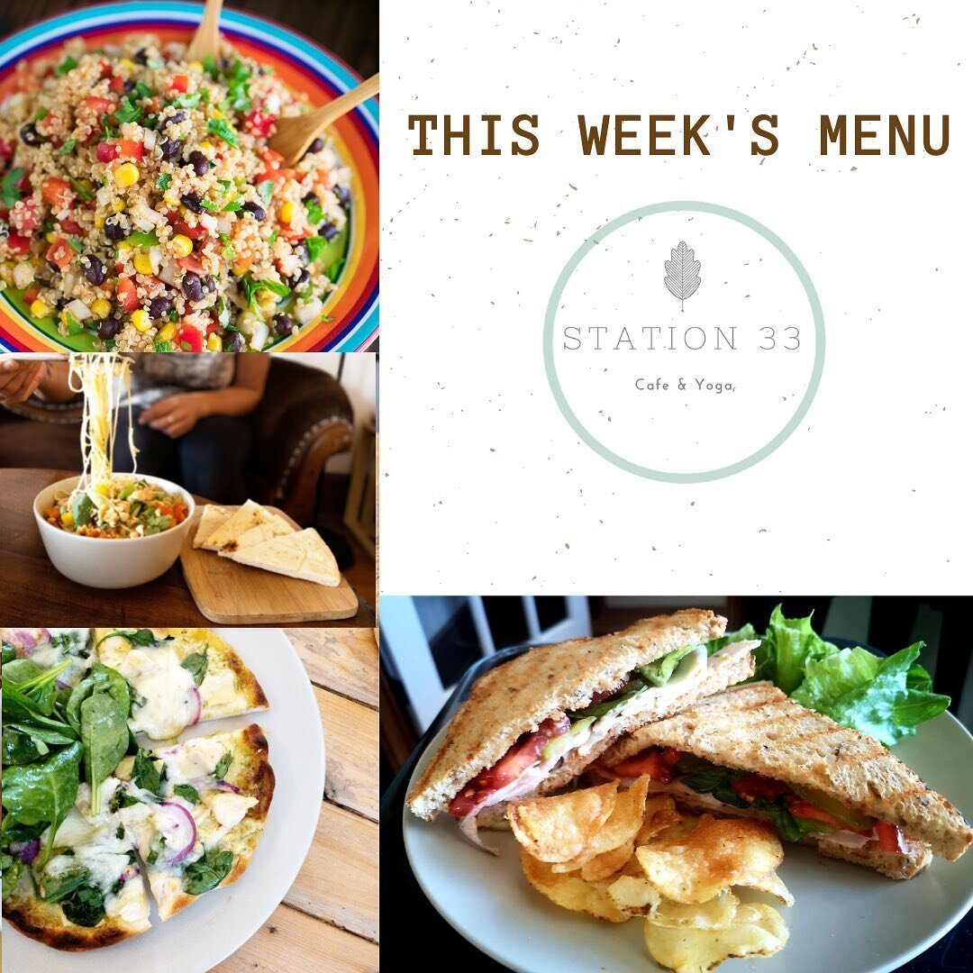 This weeks menu is up! 😋 

We are now open Monday to Sunday! 

#station33cafeandyoga #lunchspecials #cafe #discovernb #hamptonnb