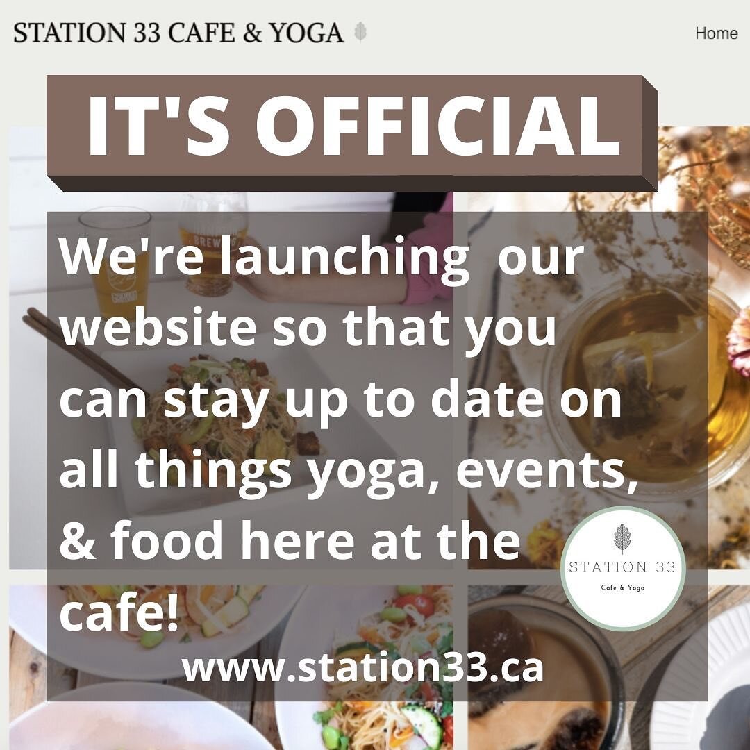 Exciting news! We are officially launching our website 🤗 link in our bio
www.station33.ca 

There you can find the story on how station 33 came to be, information on our yoga classes, who&rsquo;s in the building, hours &amp; contact information, ren