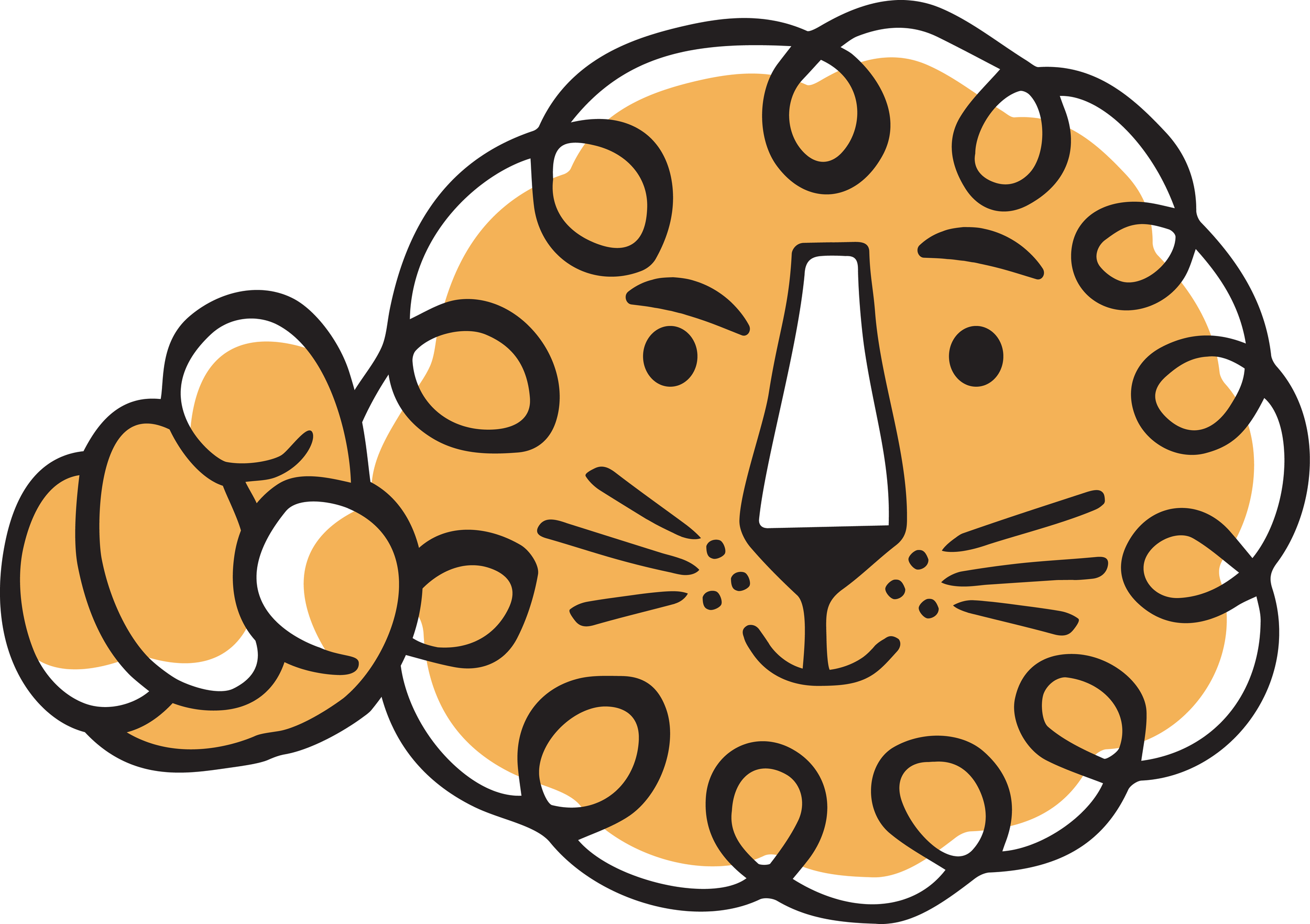 Leon the Animation Studio lion mascot pointing toward the viewer