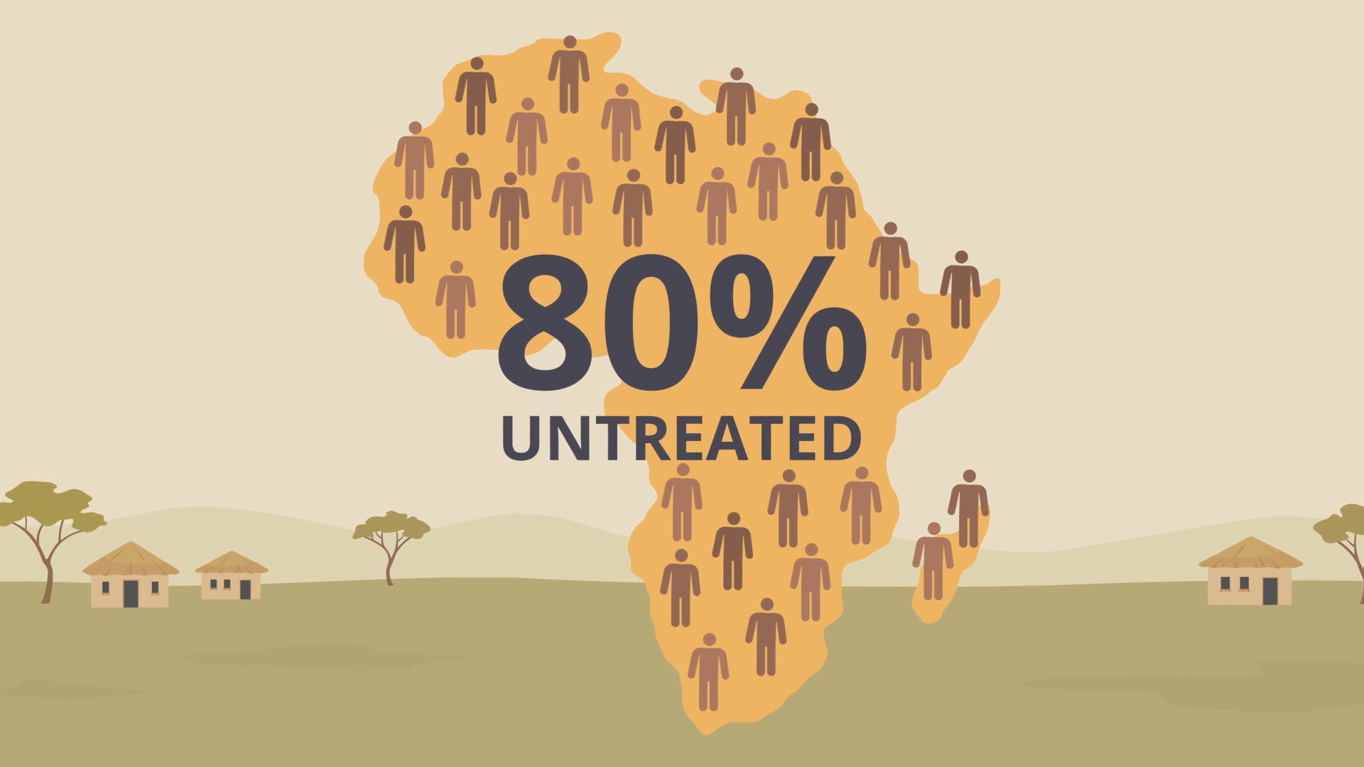 Infographic showing 80 percent of people with epilepsy in Africa receive no treatment