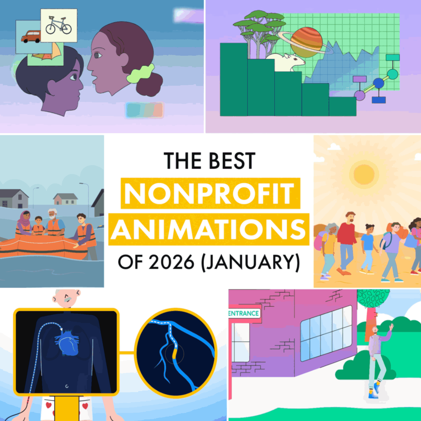 The best nonprofit animations of 2026 (January) blog cover