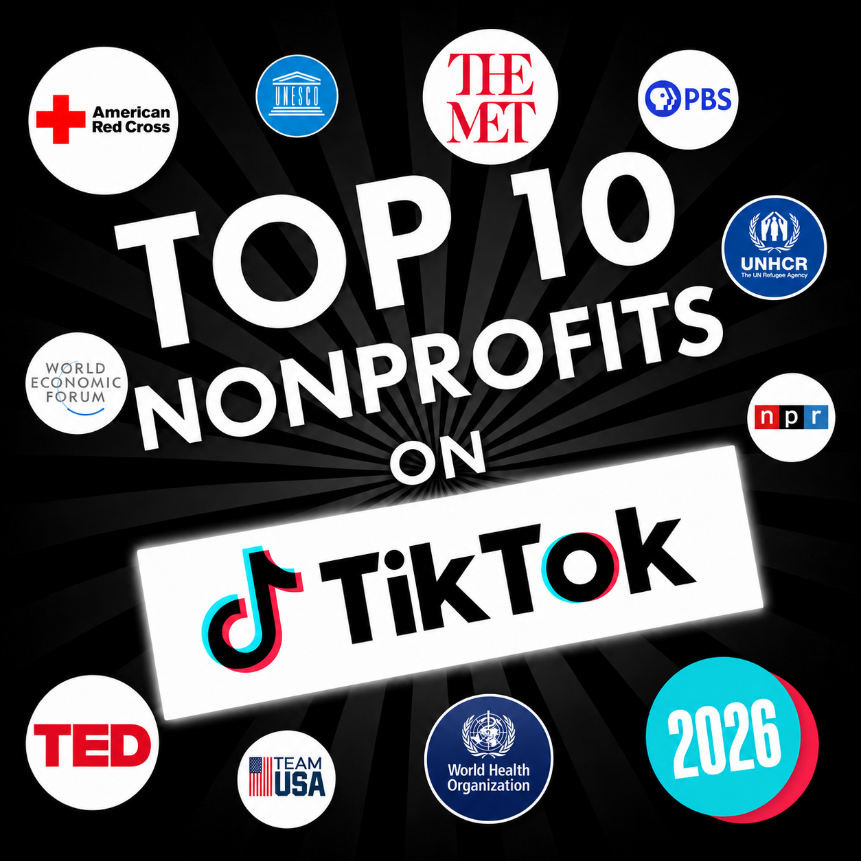 Best Nonprofits on Tiktok 2026 blog cover.