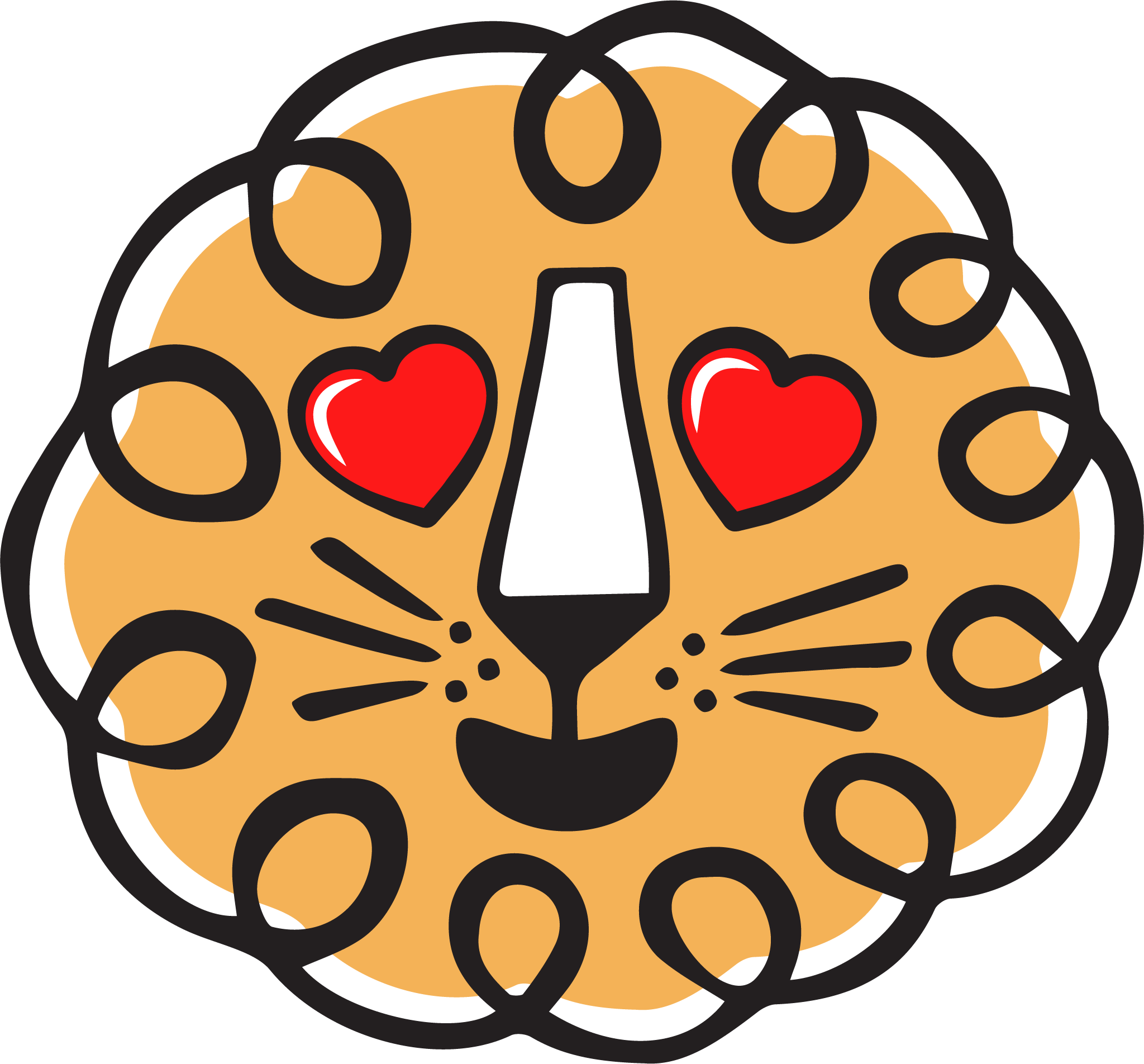 Leon! Animation Studio’s lion with heart eyes.