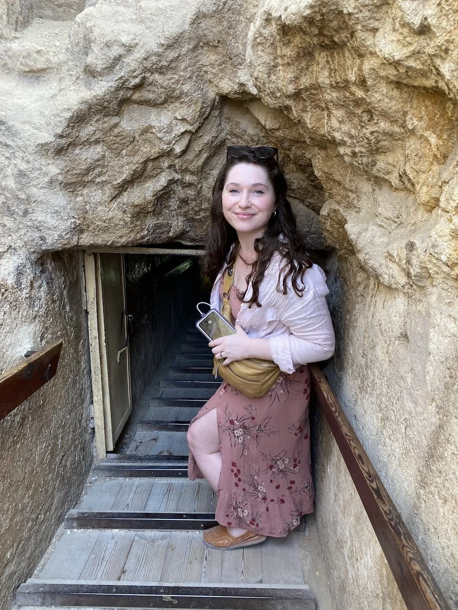 entering the pyramids