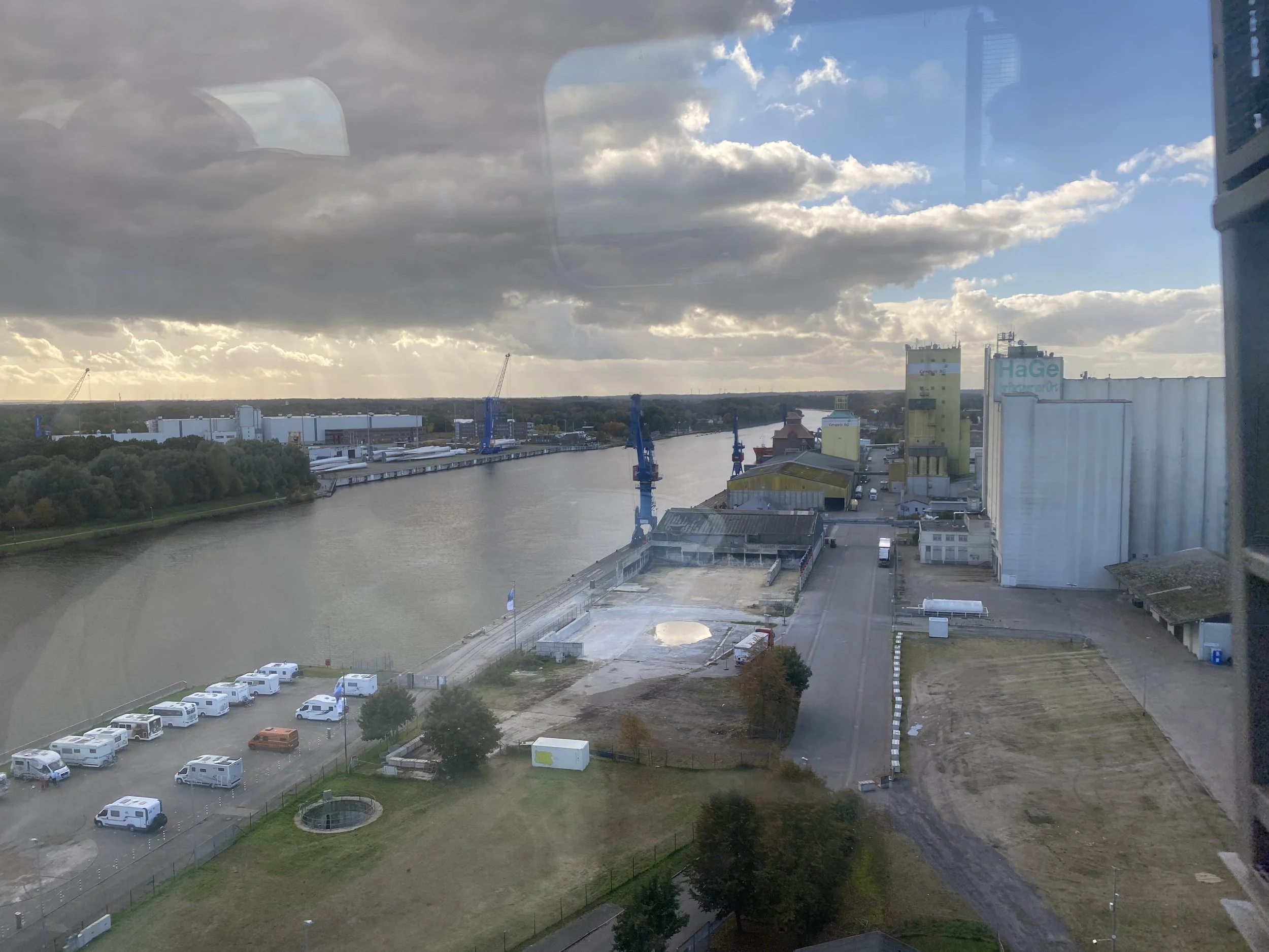 Rendsburg High Bridge (Rendsburger Hochbrücke) over the Kiel Canal.