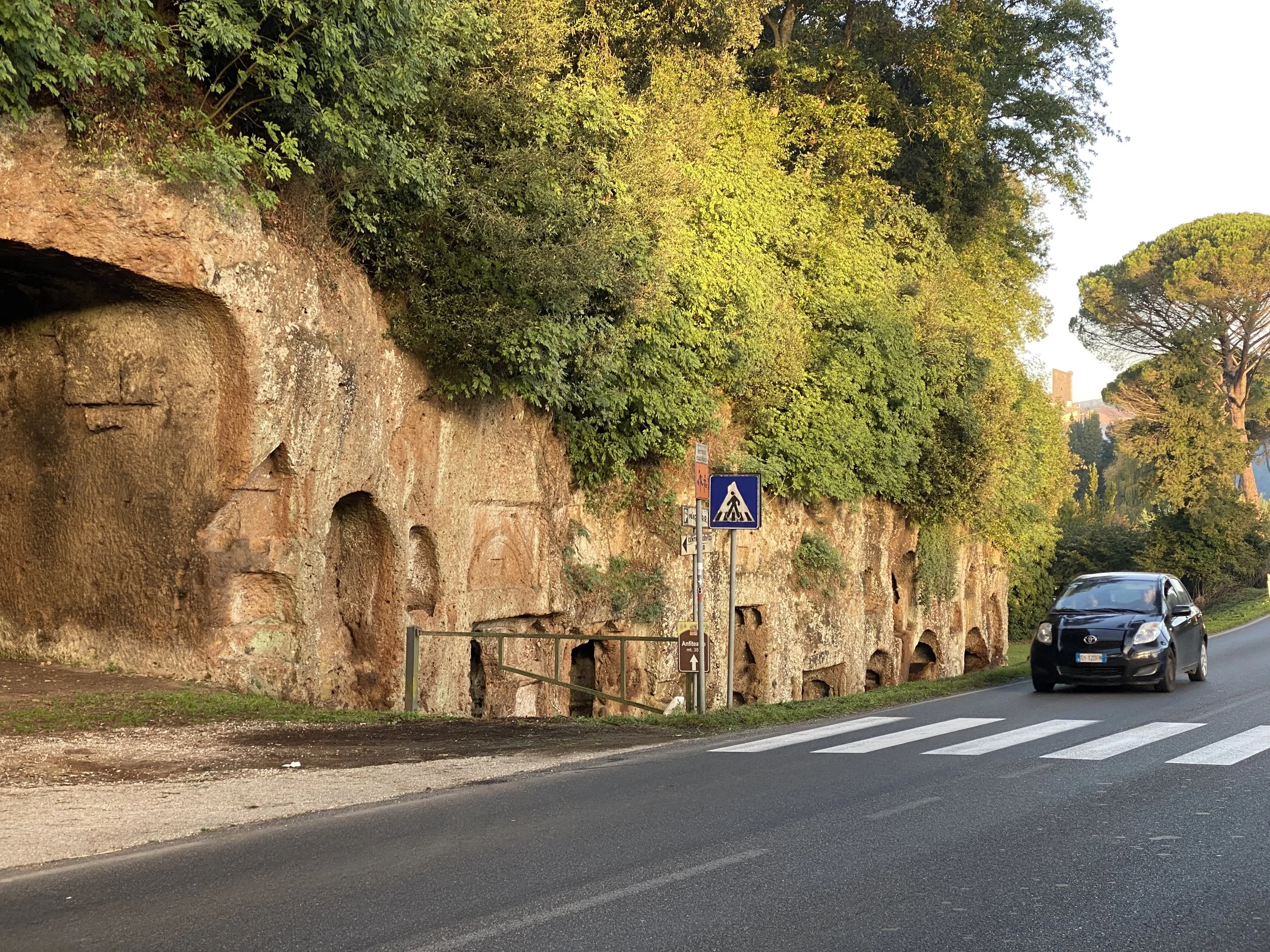Ancient Etruscan tombs in Sutri