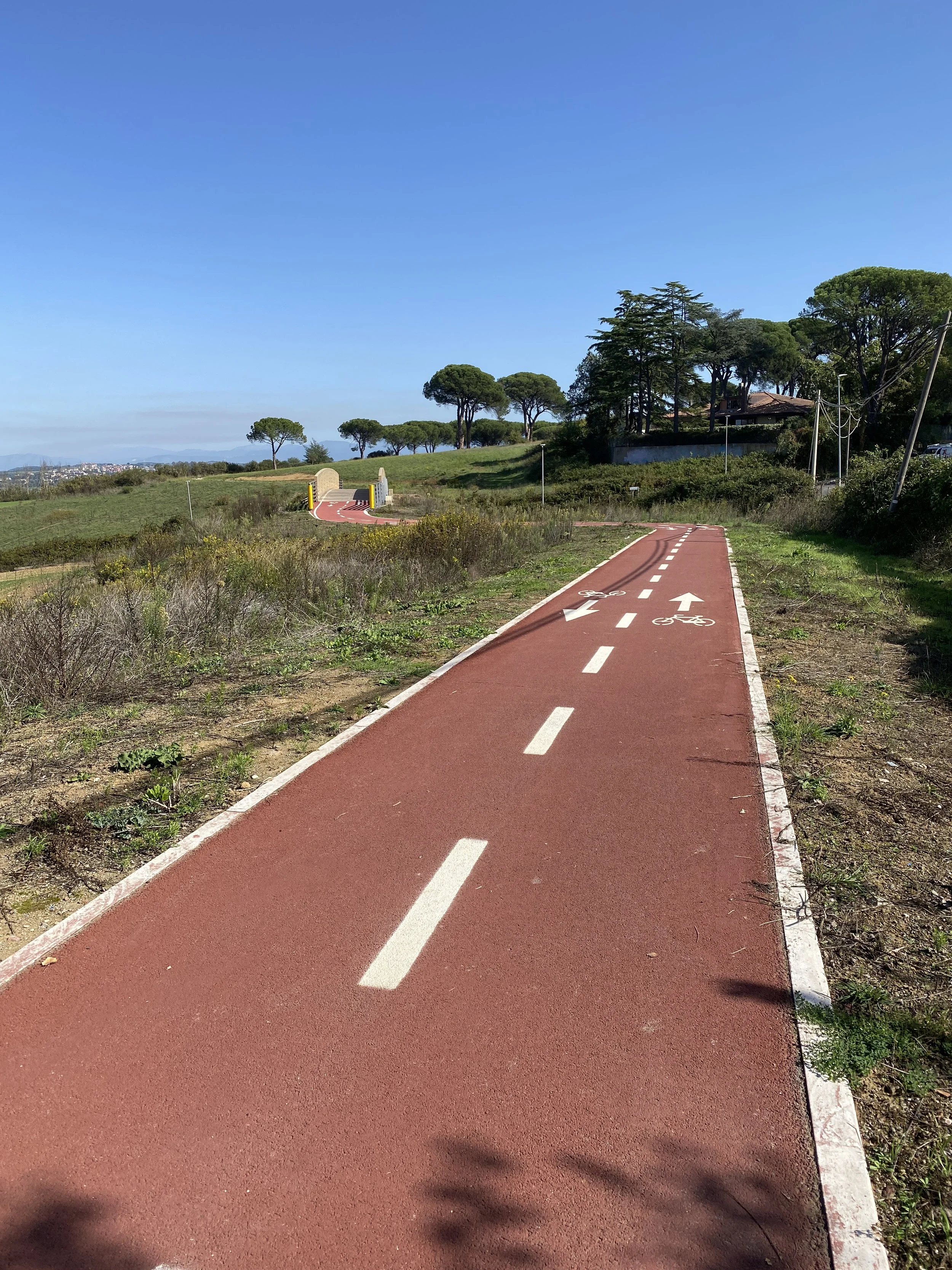 This bike path was in the middle of nowhere