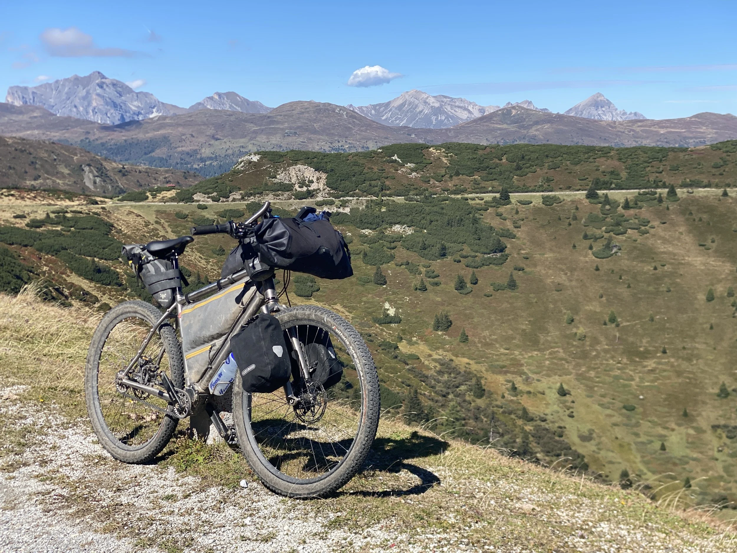 Bicycle in the alps