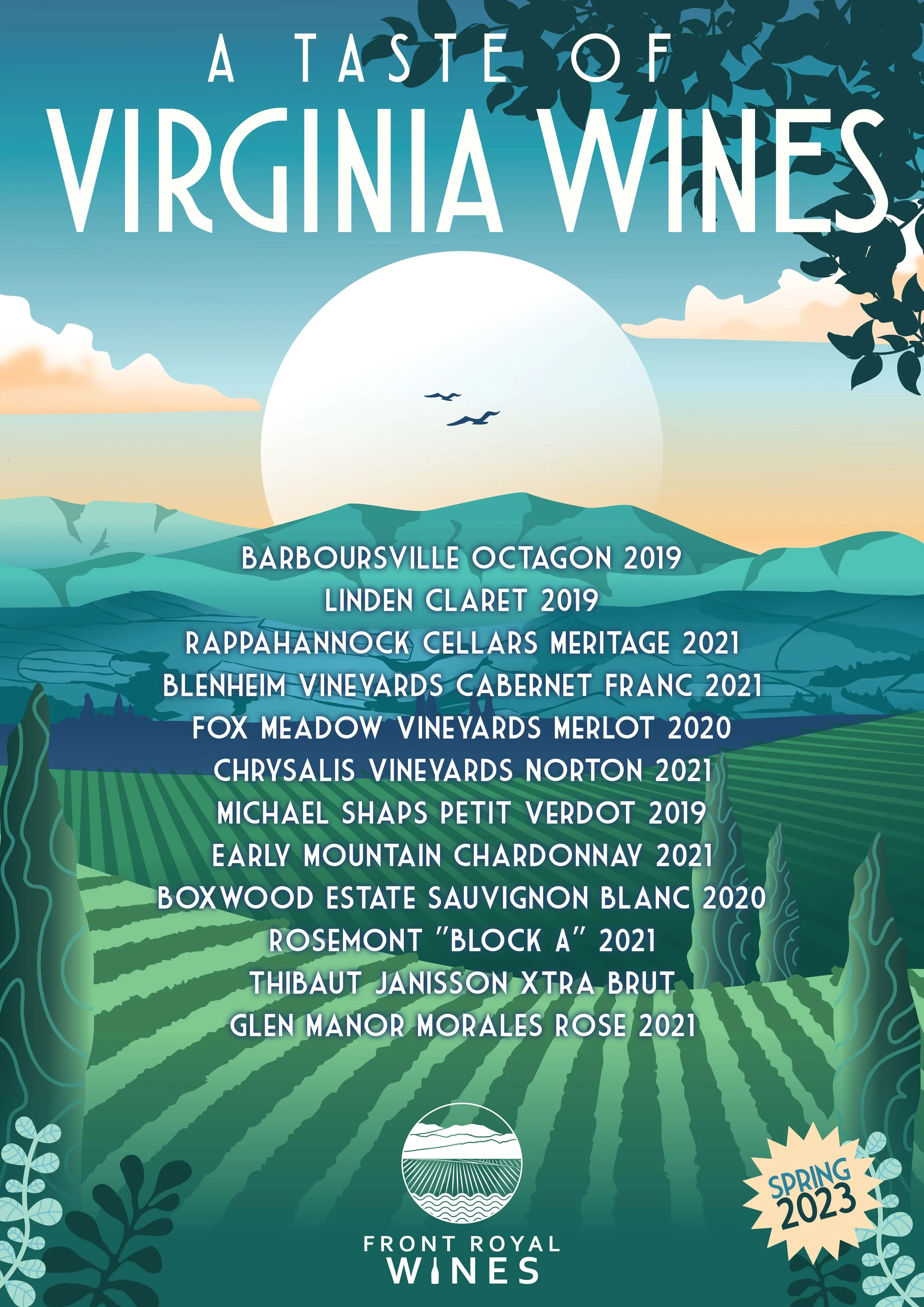 Front Royal Wines Virginia Wine Shop, Global Selection