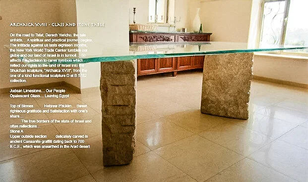 THE TABLE glass /stone seats 12 