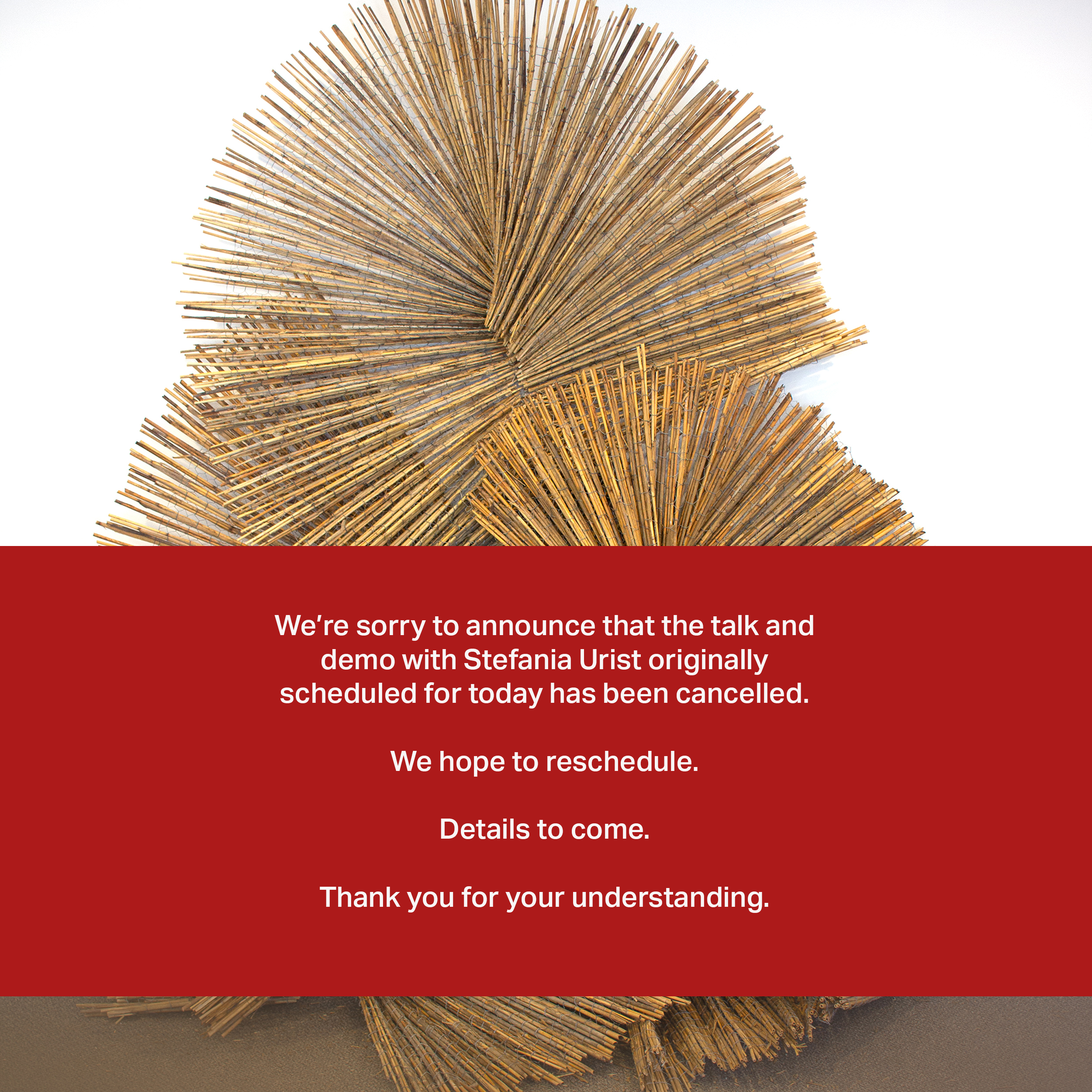 Artist Talk and Demonstration with Stefania Urist