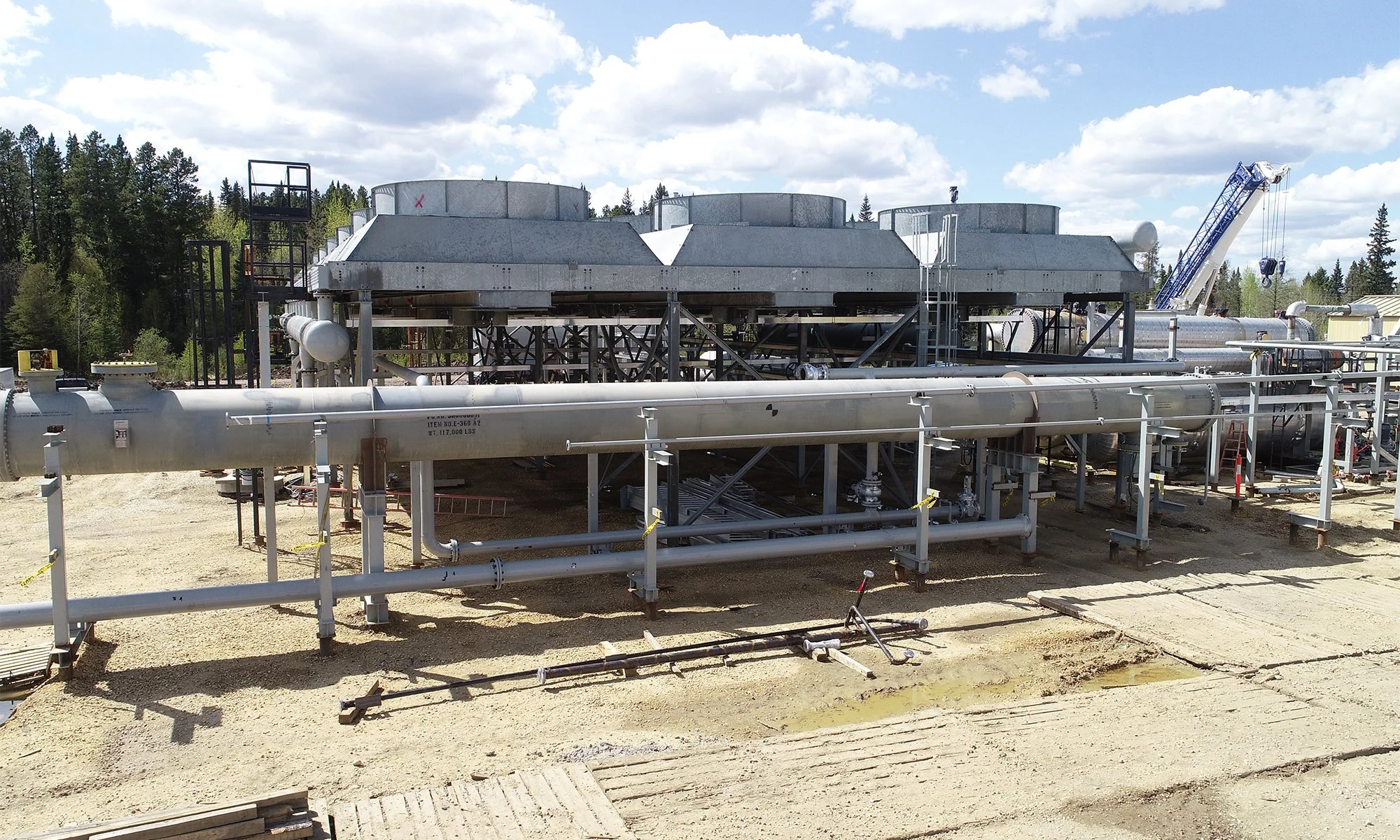 Air cooler for an Organic Rankin Cycle power plant, which generates incremental zero emission base-load power.