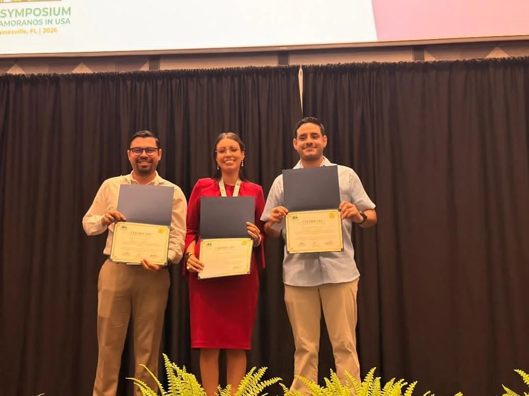 Entomology Graduate Students Recognized at the Symposium of Zamoranos in USA