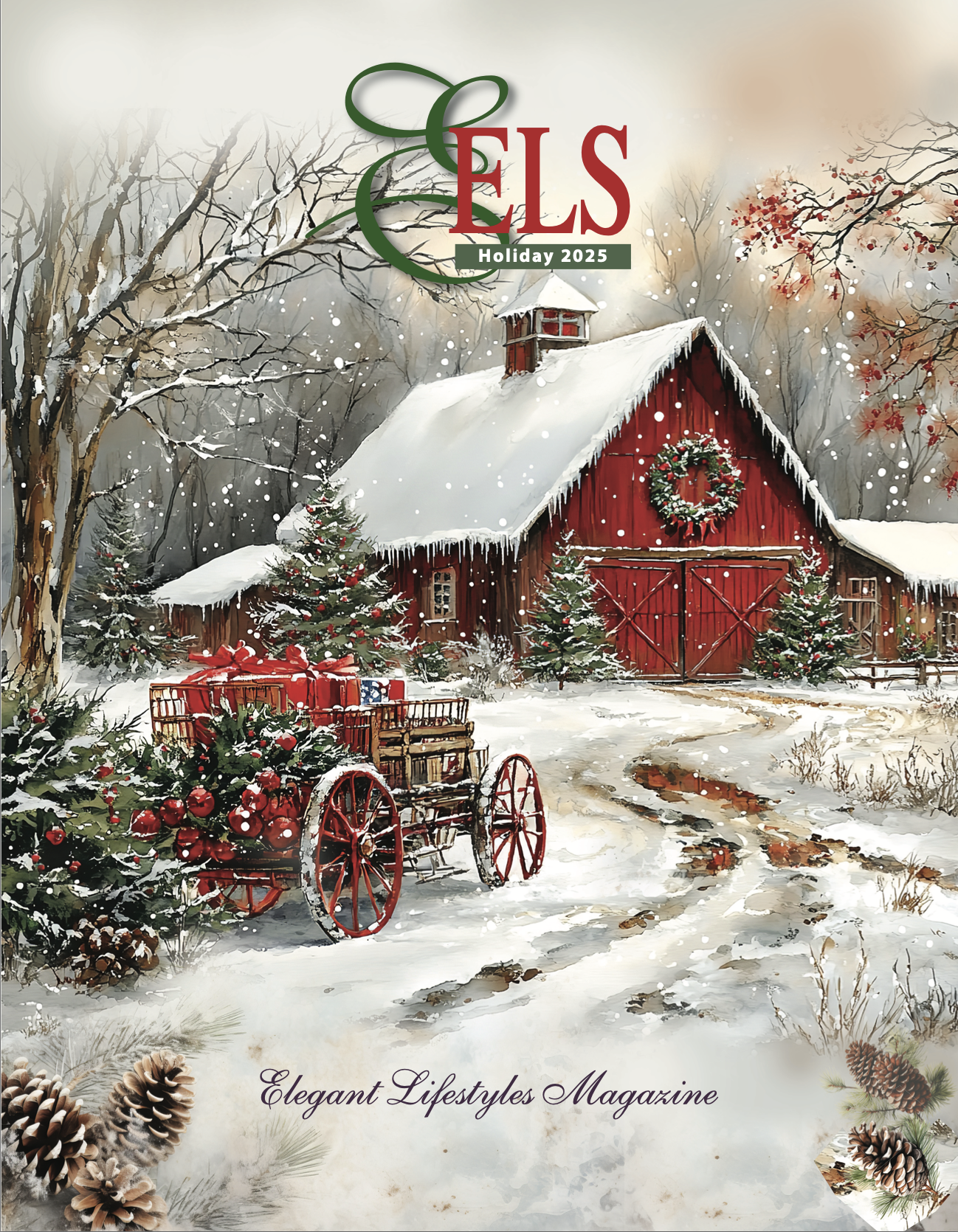 Elegant Lifestyles Magazine - Holiday 2025, "Holiday Gift Guide" (cover)