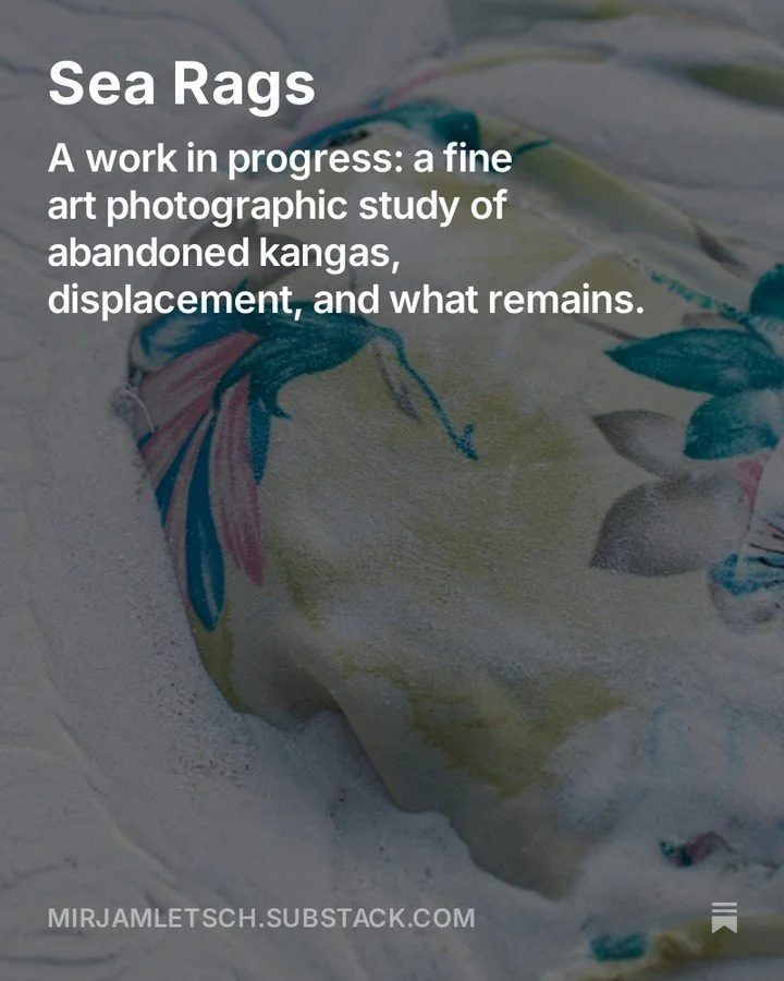 𝐖𝐎𝐑𝐊 𝐈𝐍 𝐏𝐑𝐎𝐆𝐑𝐄𝐒𝐒 &bull; This story is still unfolding. The Substack post is a work in progress, but I wanted to share a glimpse already.

Along the Zanzibari shore I found them: 𝘬𝘢𝘯𝘨𝘢𝘴 scattered at the water&rsquo;s edge, half-bur