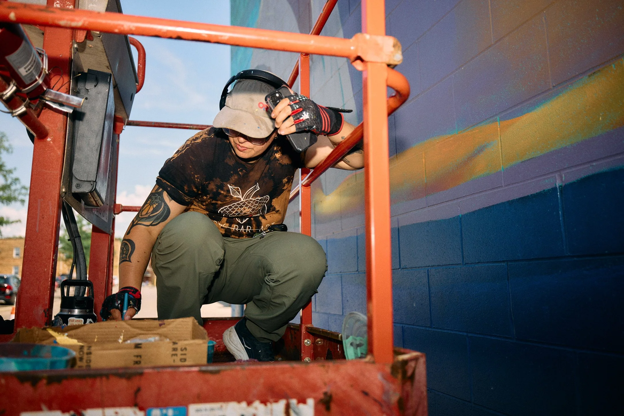 "And We Will Float 'Til Then"
Detail
2026
Bexley, Ohio
Bexley Mural Festival Featured Artist