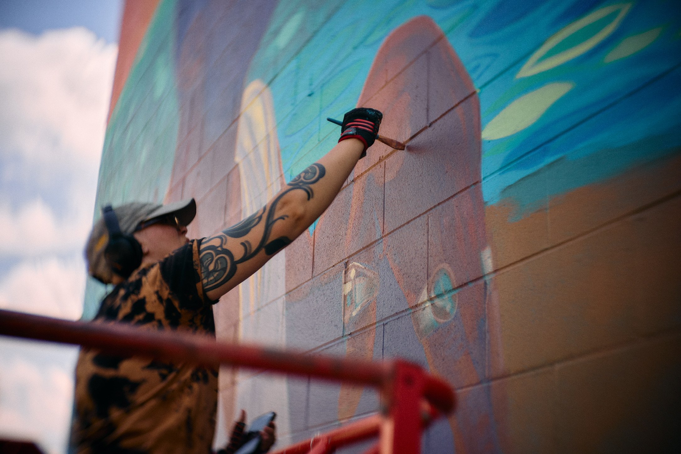 "And We Will Float 'Til Then"
Detail
2026
Bexley, Ohio
Bexley Mural Festival Featured Artist