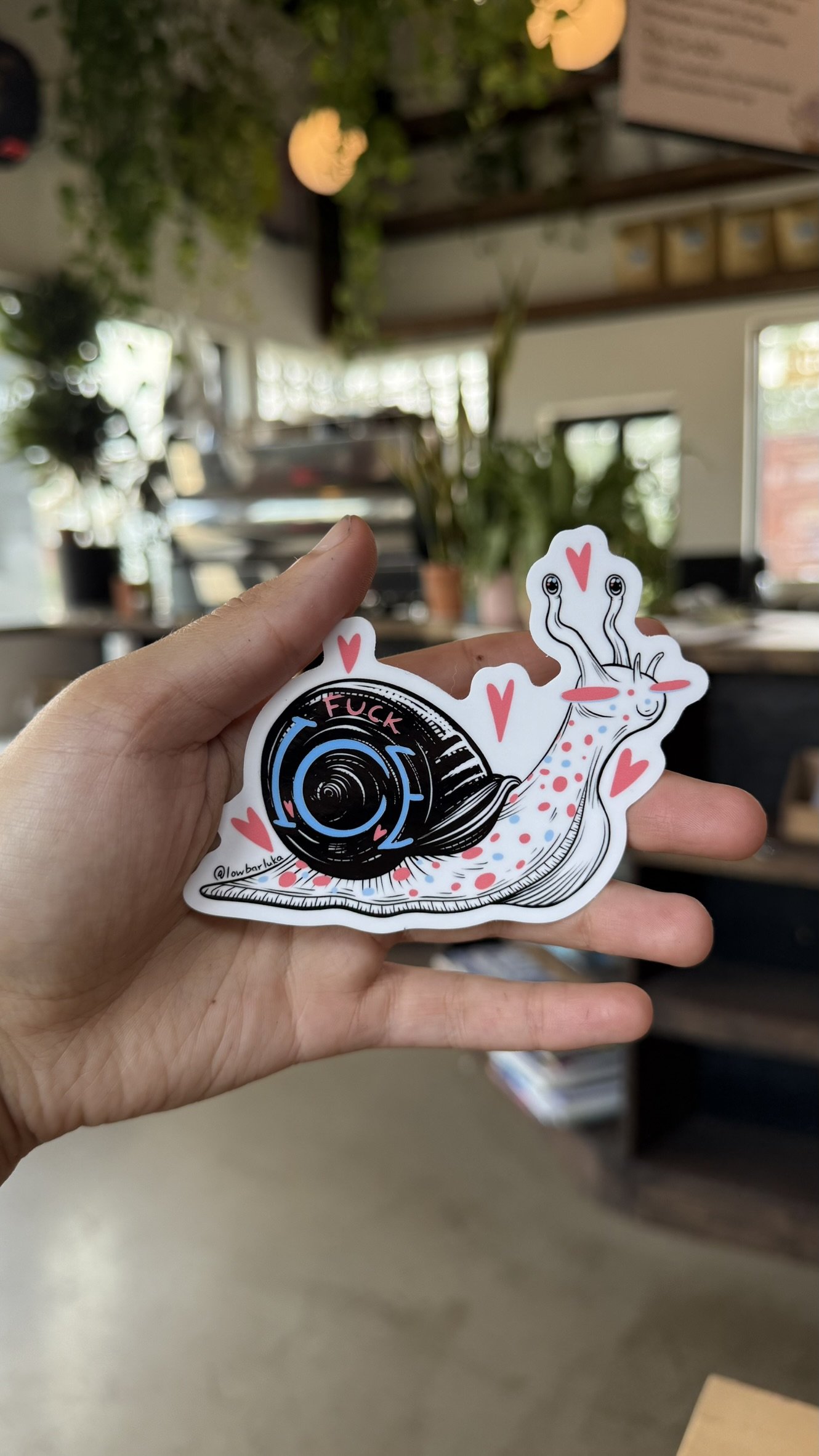 Non-Compliant Snail Sticker