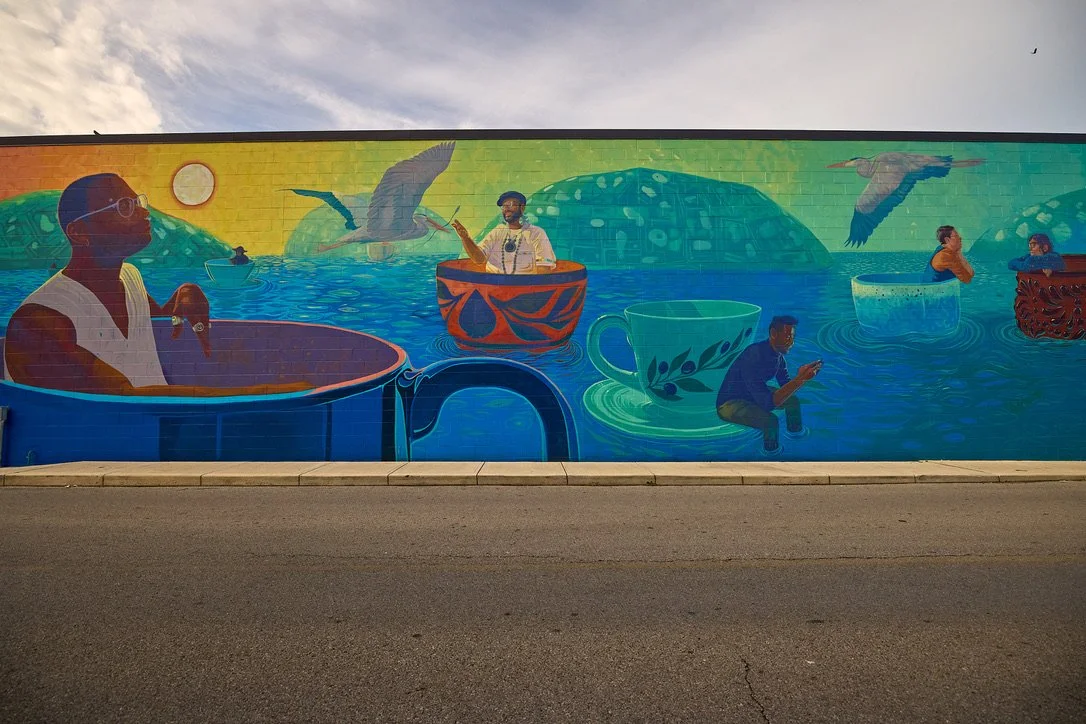 "And We Will Float 'Til Then"
2026
Bexley, Ohio
Bexley Mural Festival Featured Artist