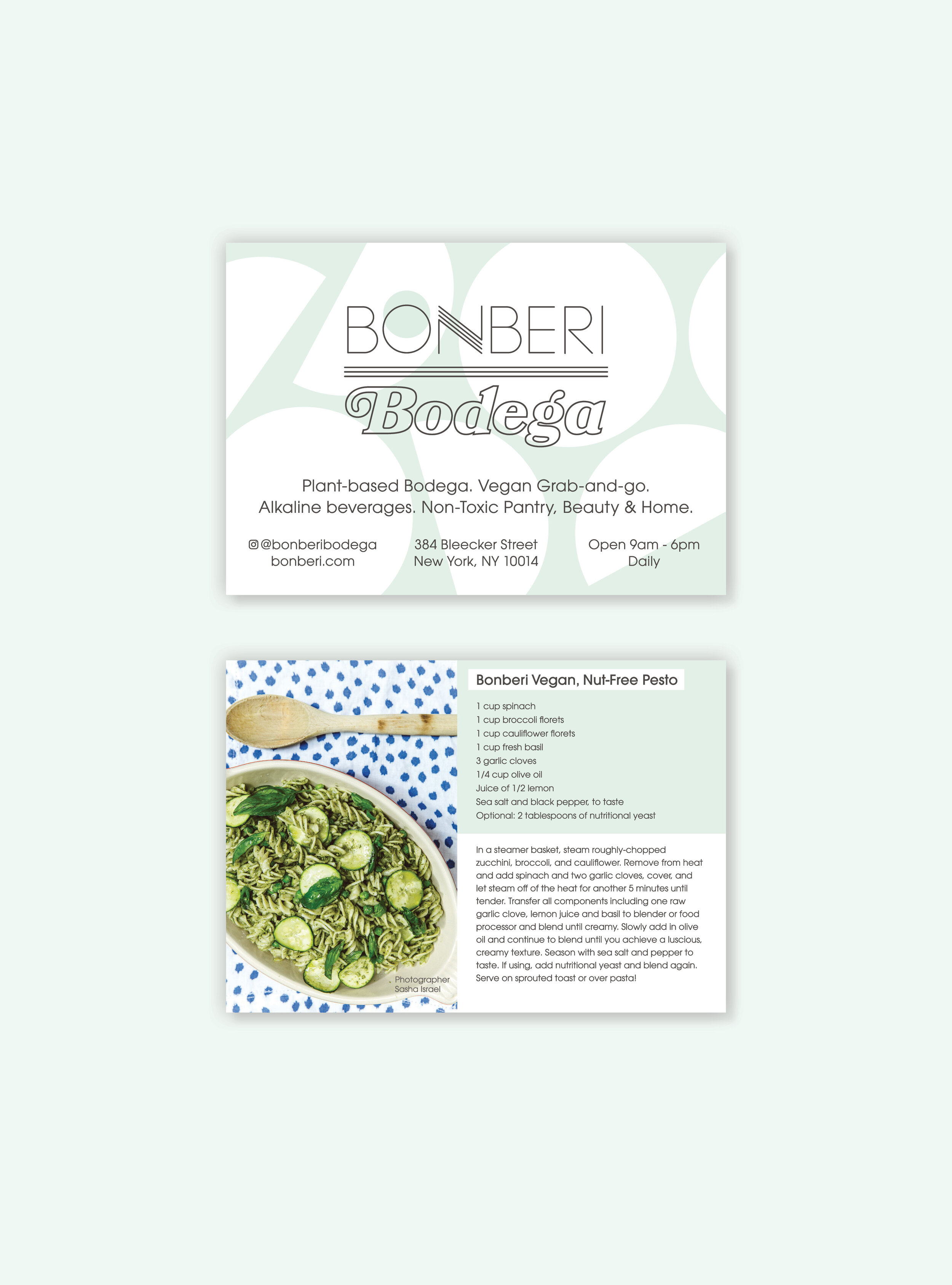 Print design for Wellness brand, Bonberi.