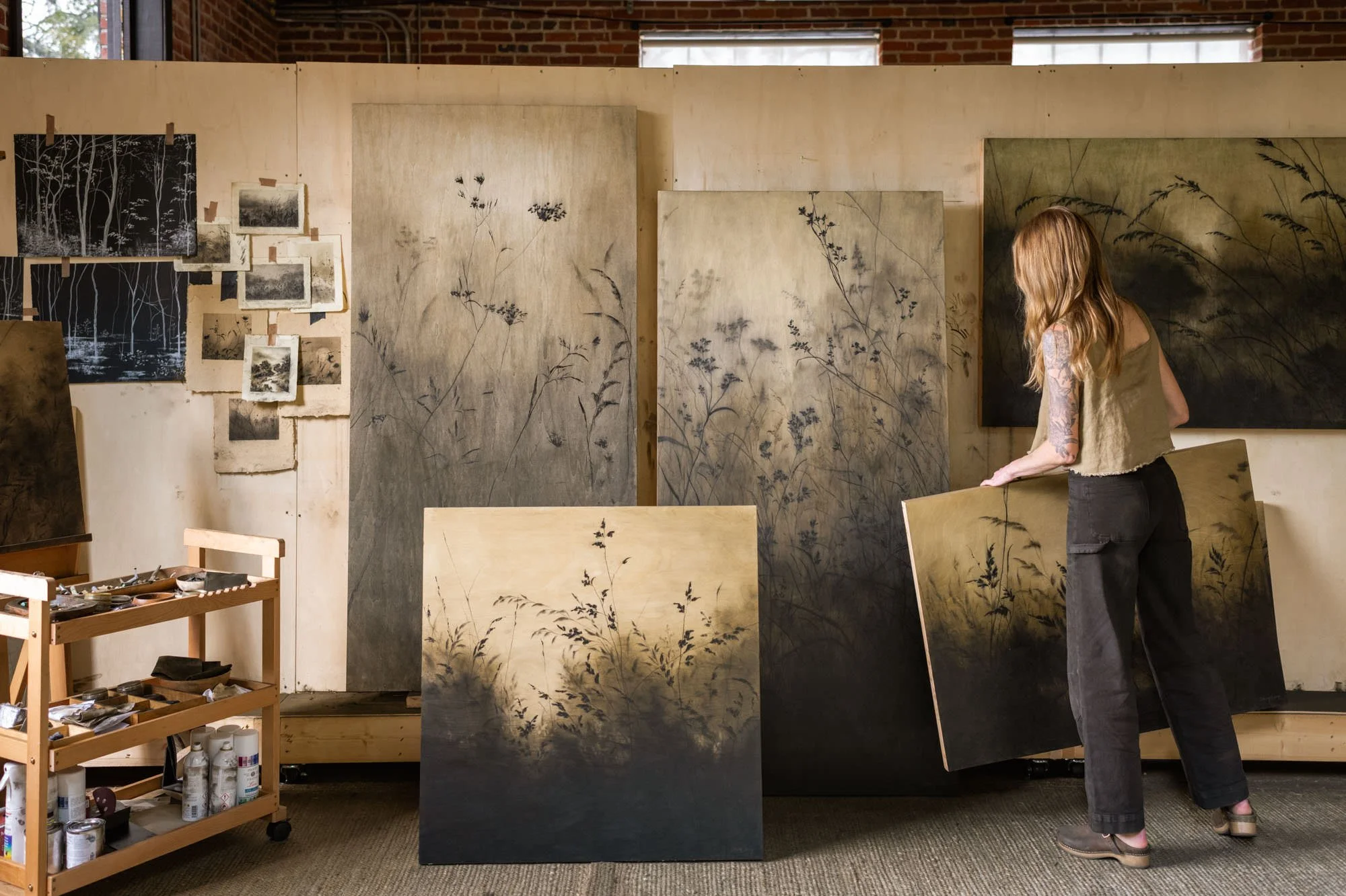 Linsey Gray Fine Art + Design, charcoal artist