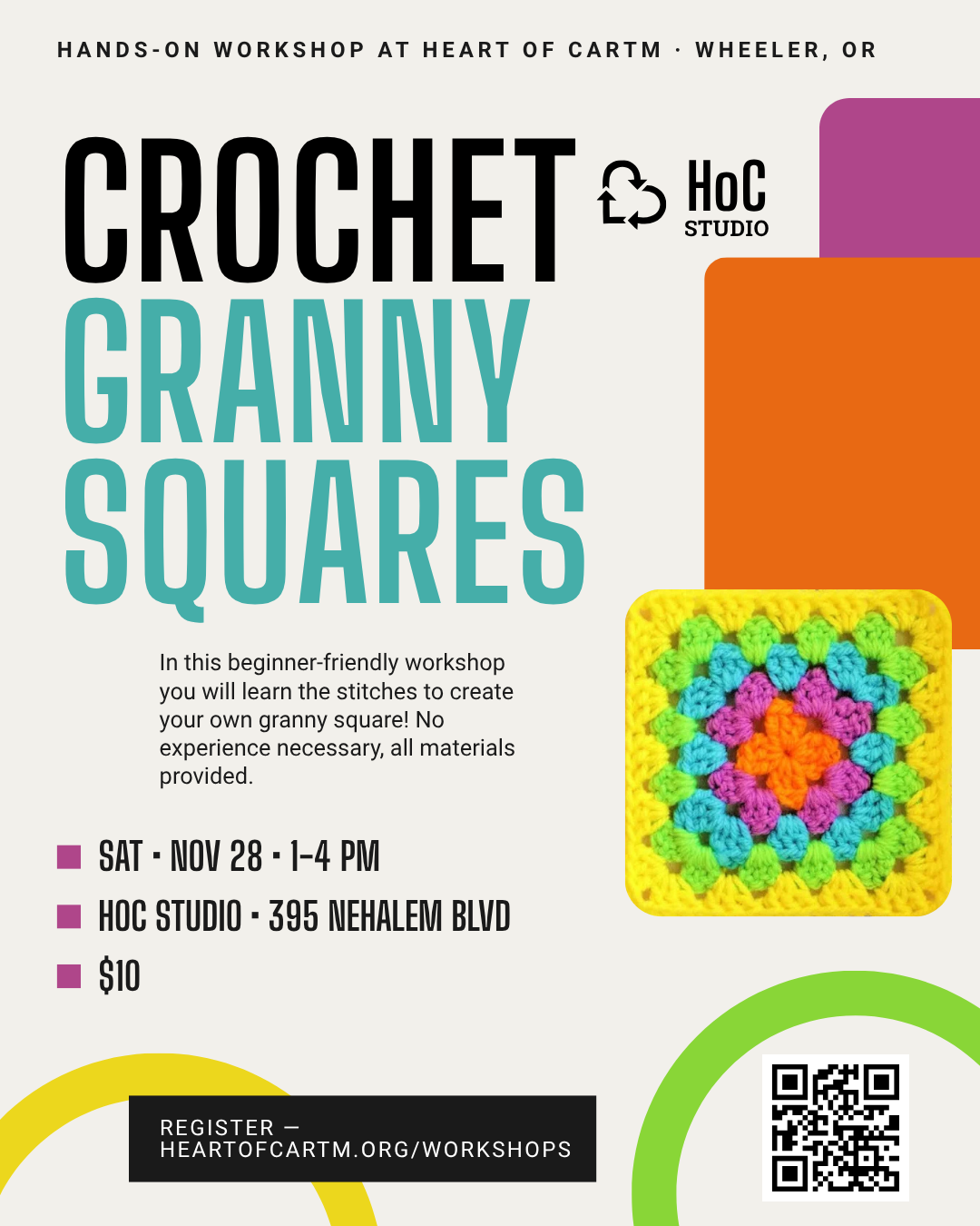11/28 - Crochet a Granny Square
