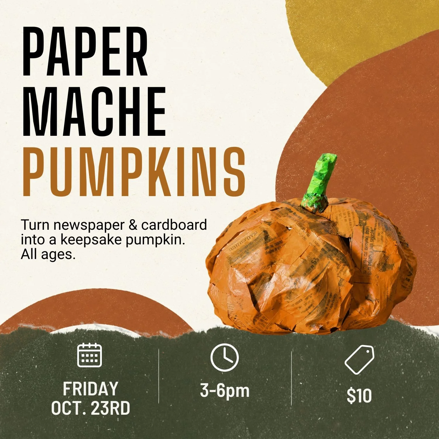 10/23 Paper Mache Pumpkins
