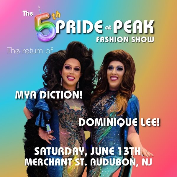 Excited to have Dominique Lee and Mya Diction returning to Pride at Peak, June 13th! Did you know Dominique has been a part of our fashion show from the beginning? 🥰 Plus, keep a lookout for details on a pre-show story-time!